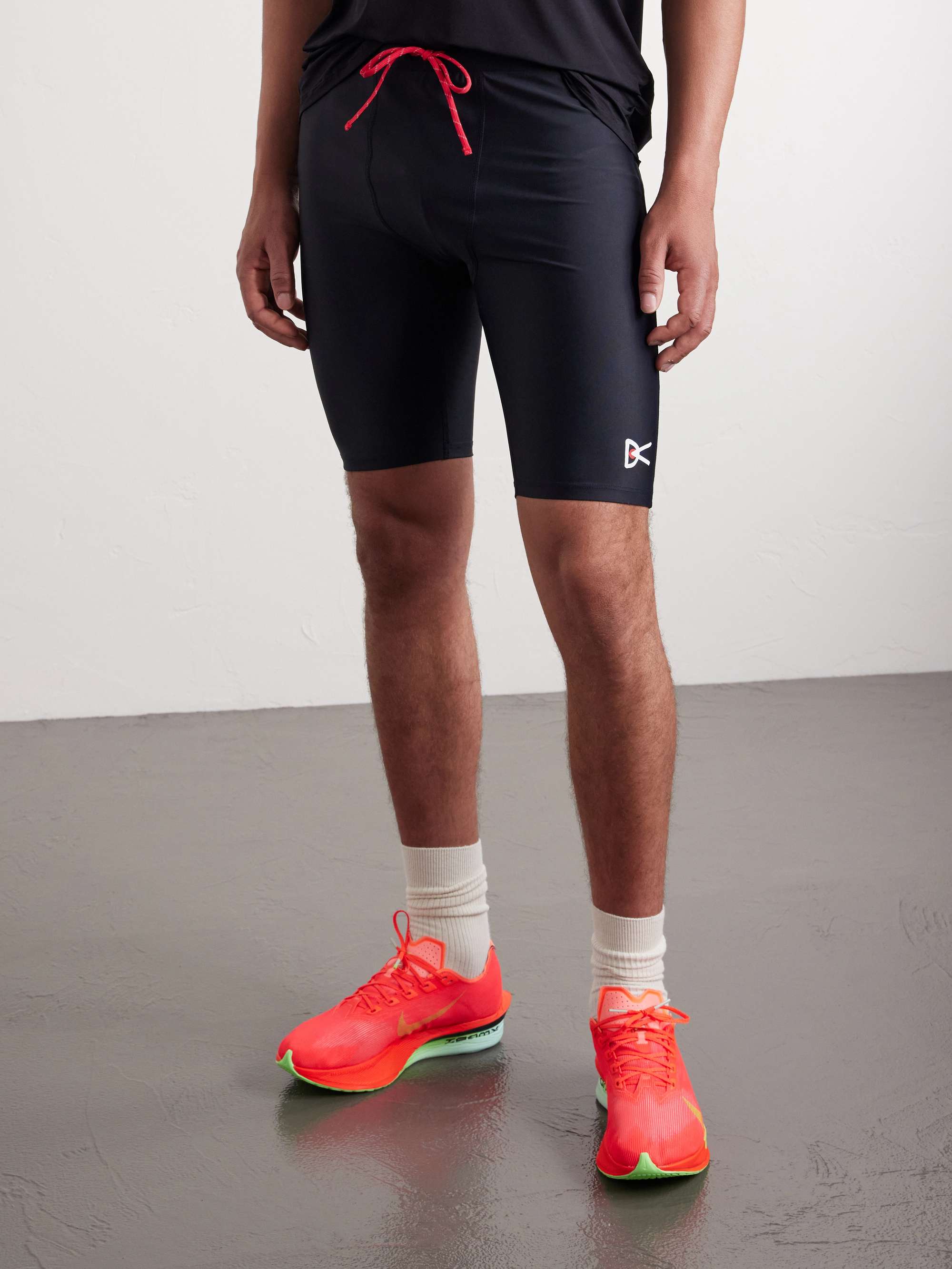 DISTRICT VISION TomTom Speed Tight Stretch Tech-Shell Running Shorts
