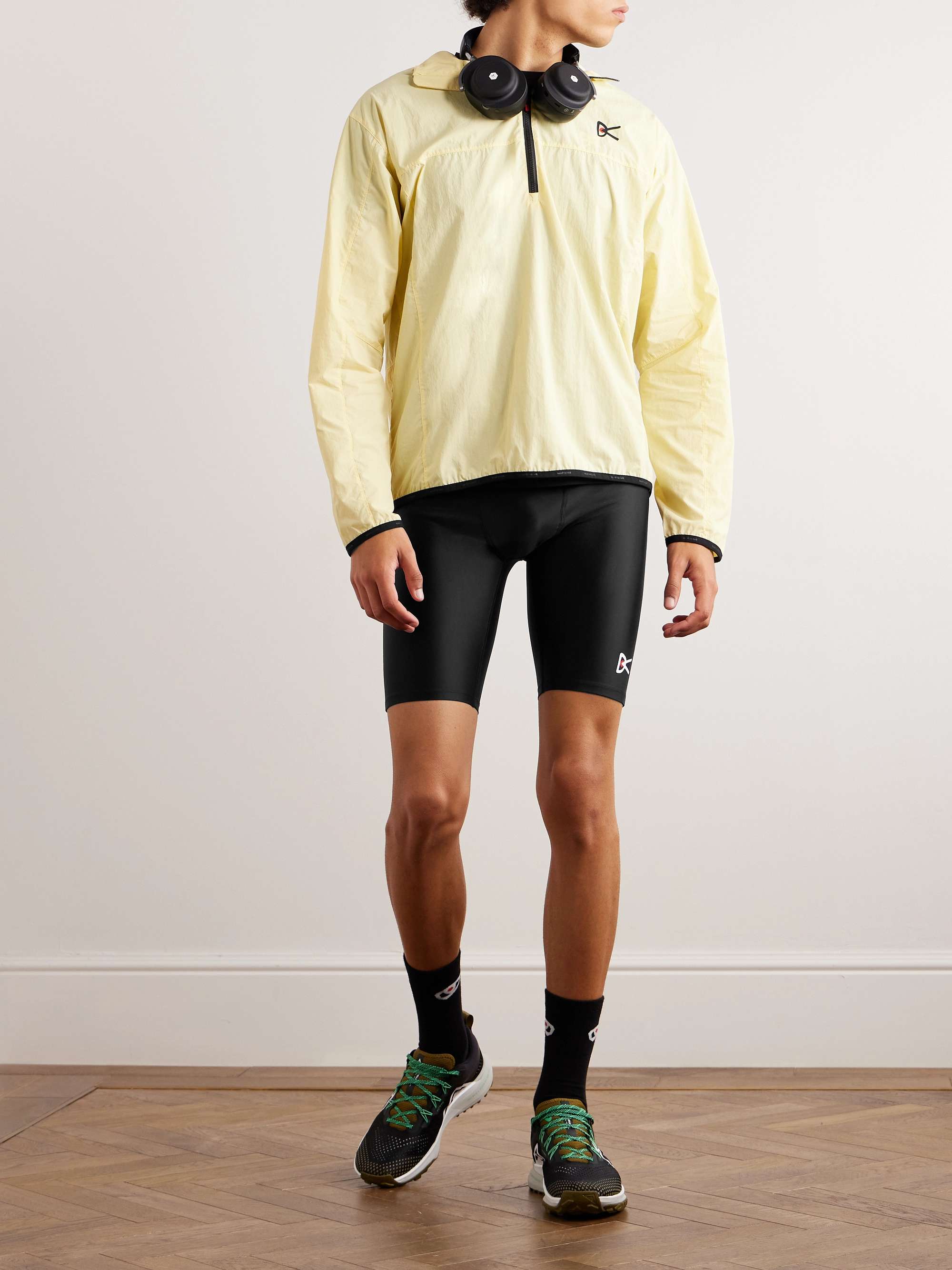 DISTRICT VISION TomTom Speed Tight Stretch Tech-Shell Running Shorts