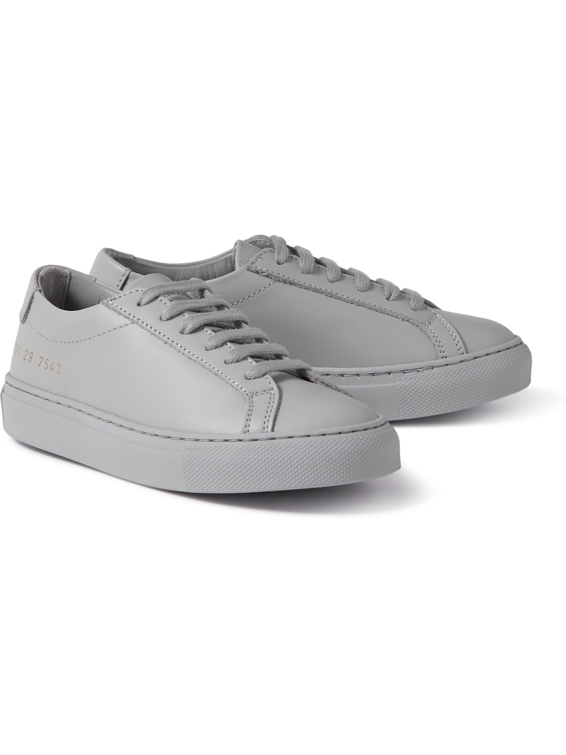 Common Projects Original Achilles Leather Sneakers In Gray