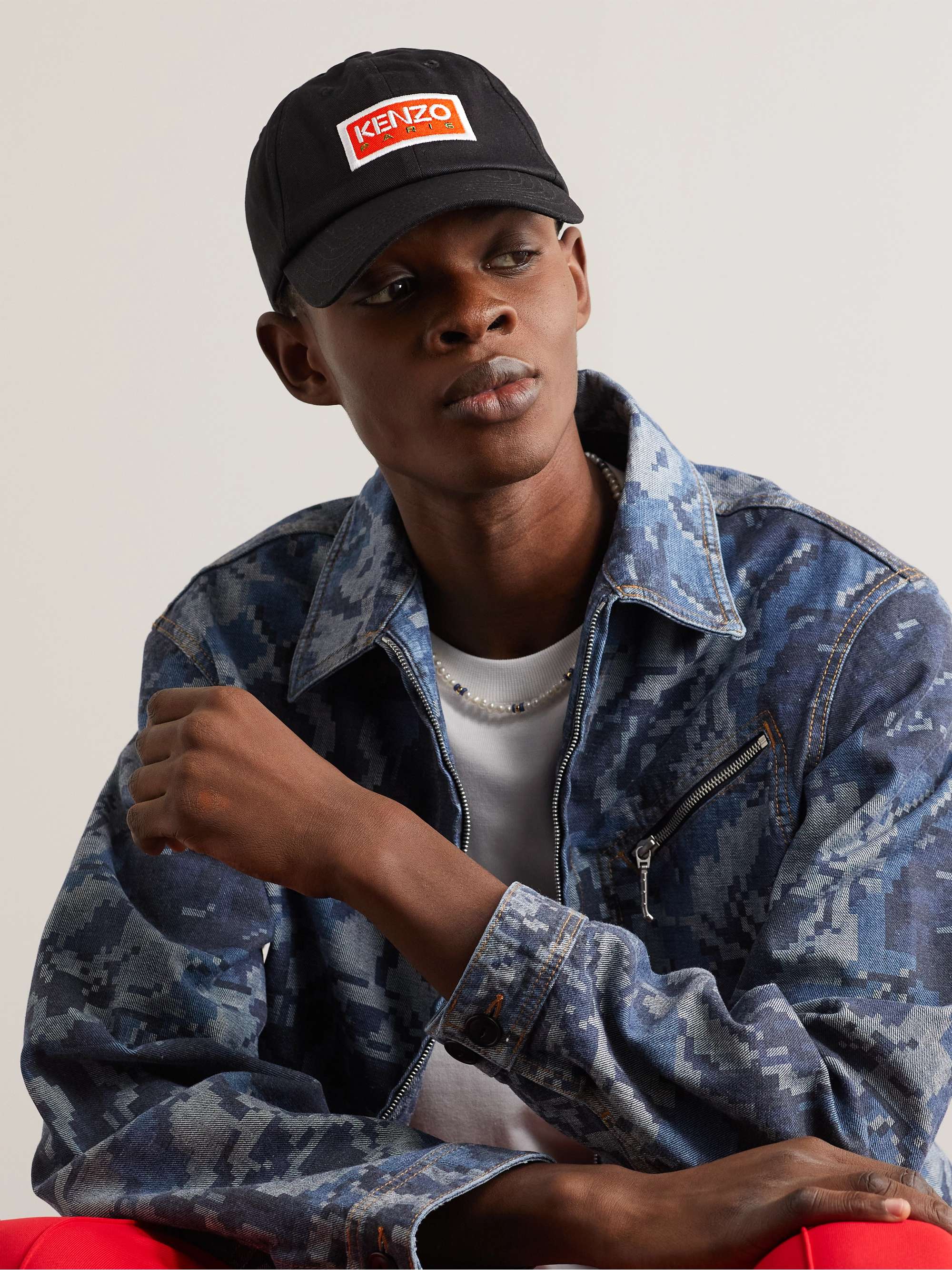 KENZO Logo-Embroidered Cotton-Canvas Baseball Cap for Men | MR PORTER