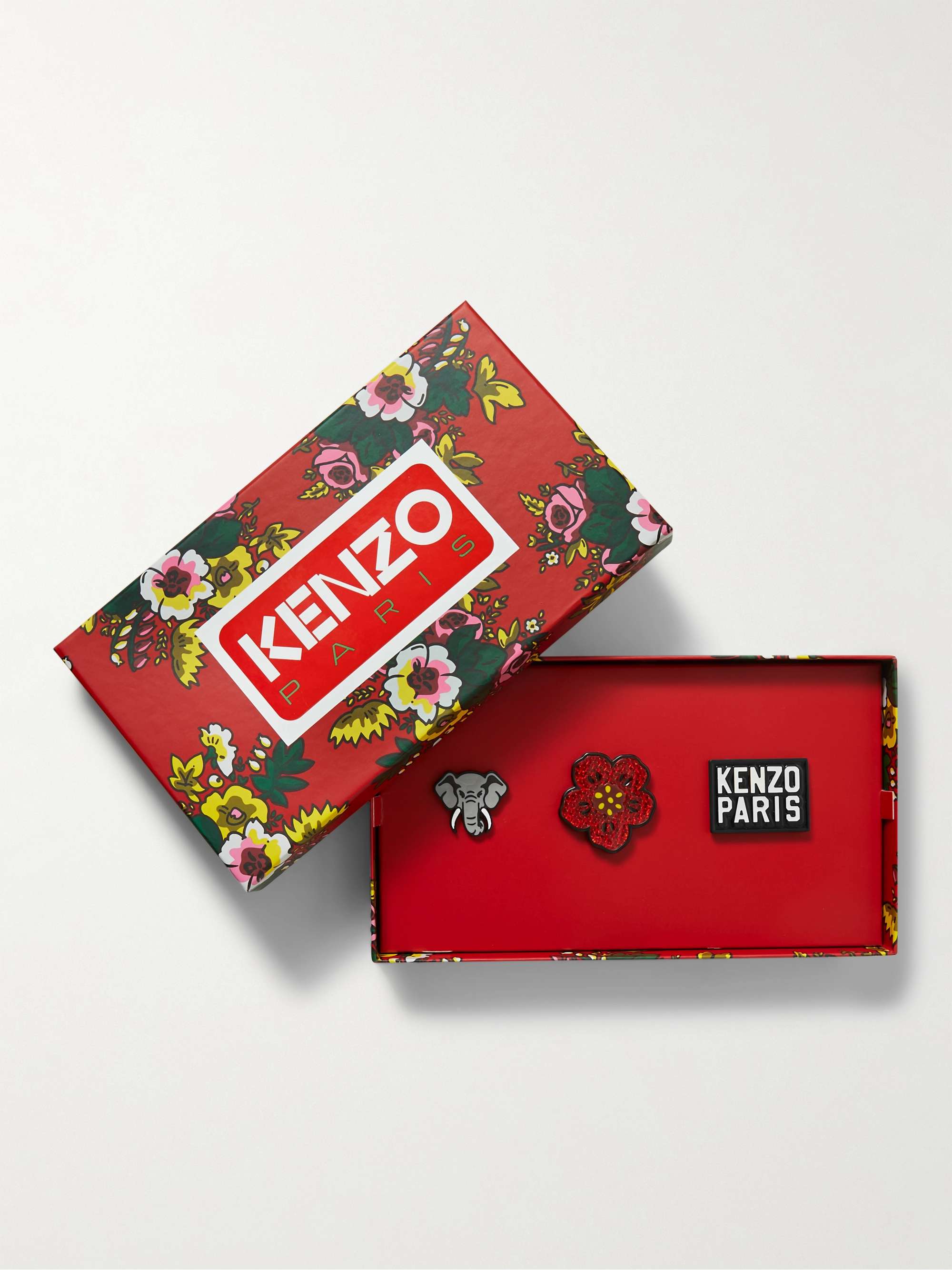 KENZO Set of Three Enamel Pins