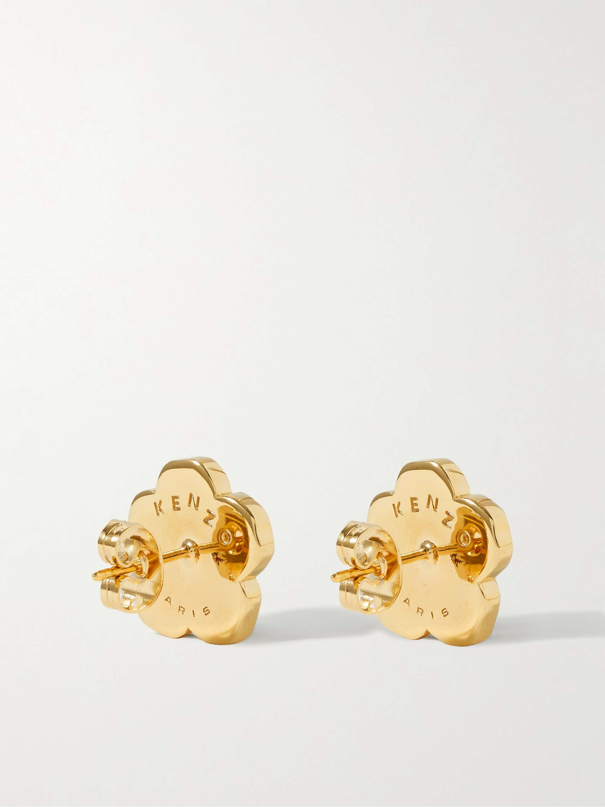 Kenzo - Men - Boke Flower Gold-Tone Earrings Gold