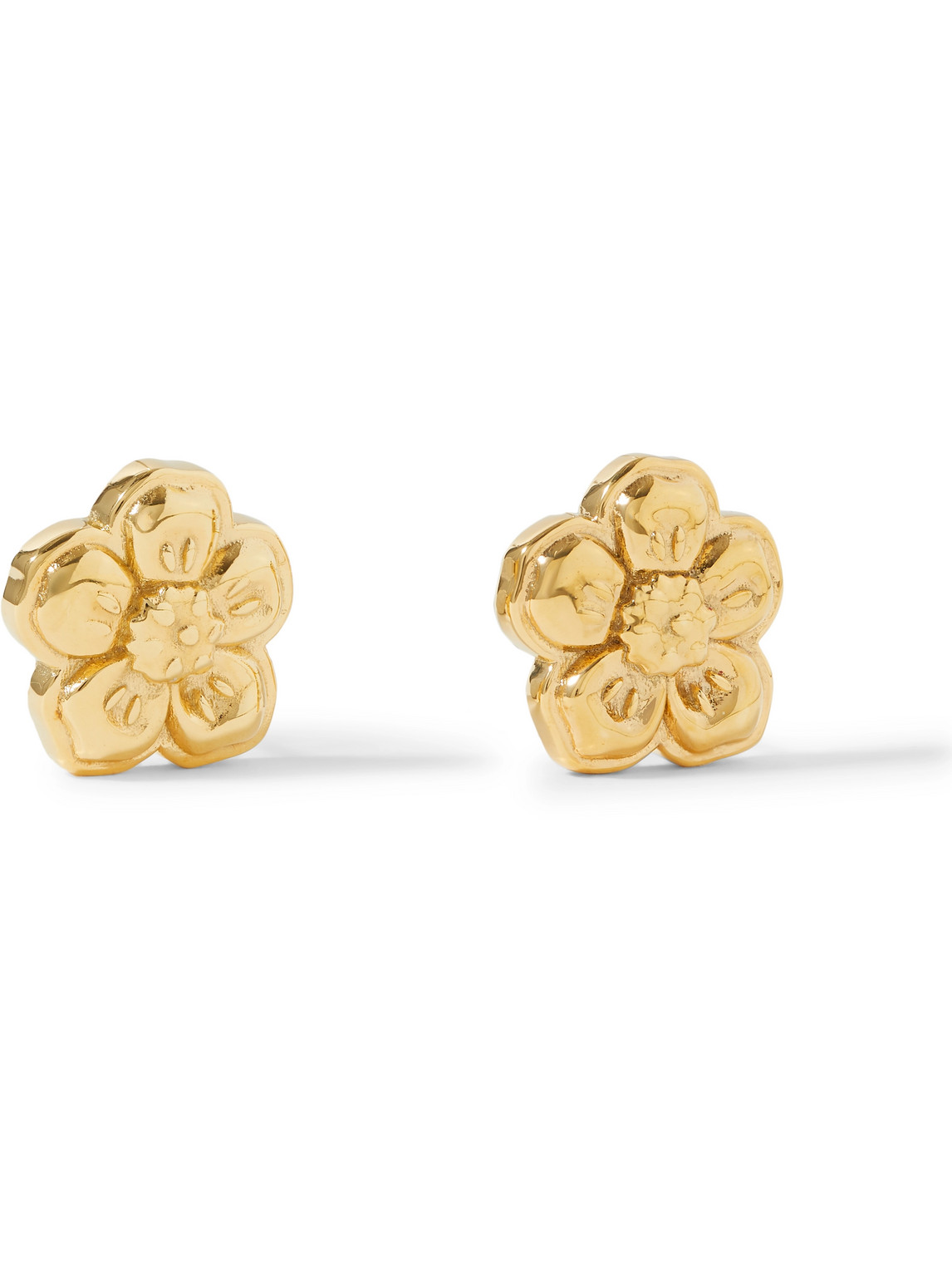 Boke Flower Gold-Tone Earrings