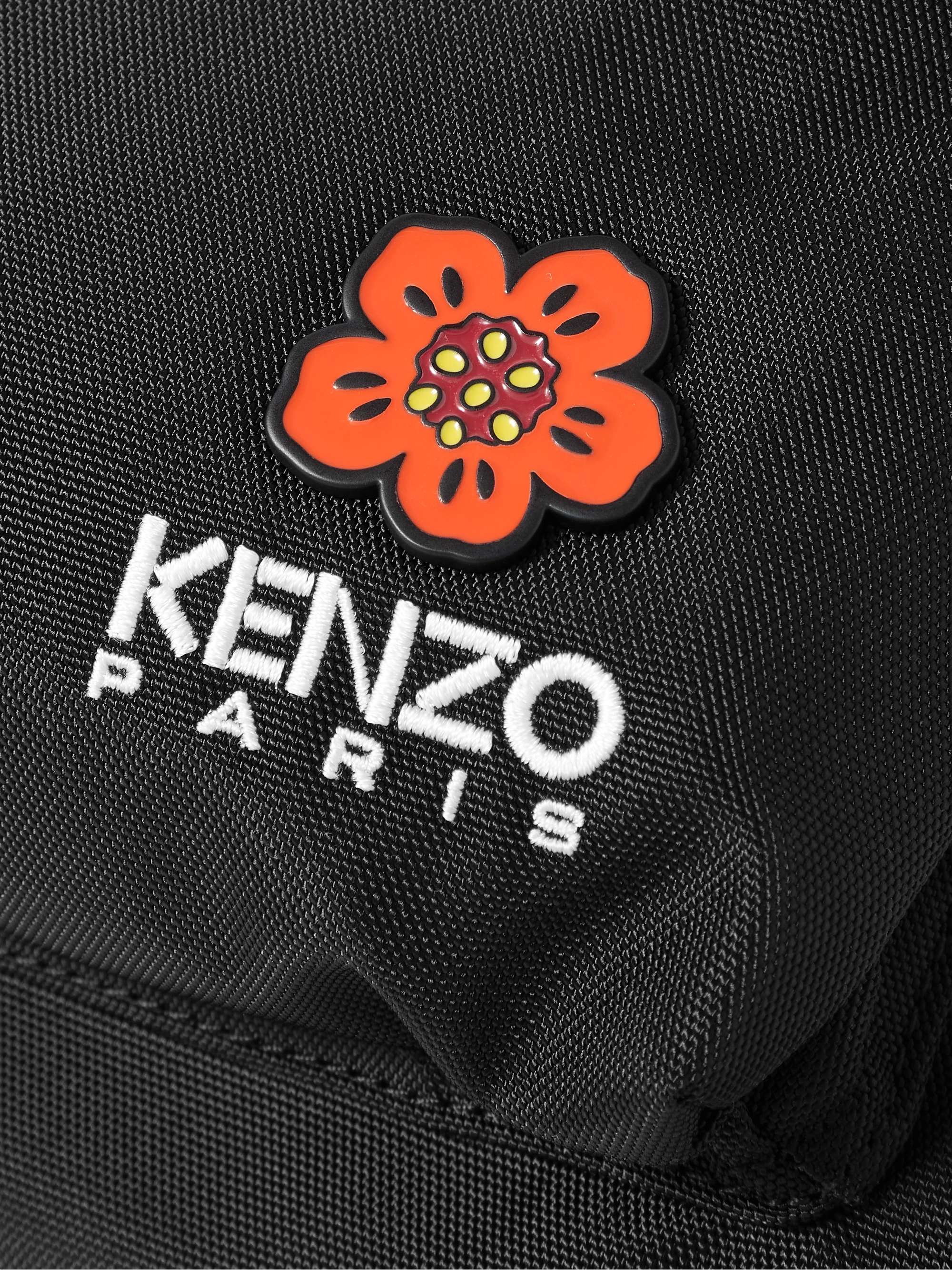 KENZO Crest Appliquéd LogoEmbroidered Canvas Backpack for Men MR PORTER