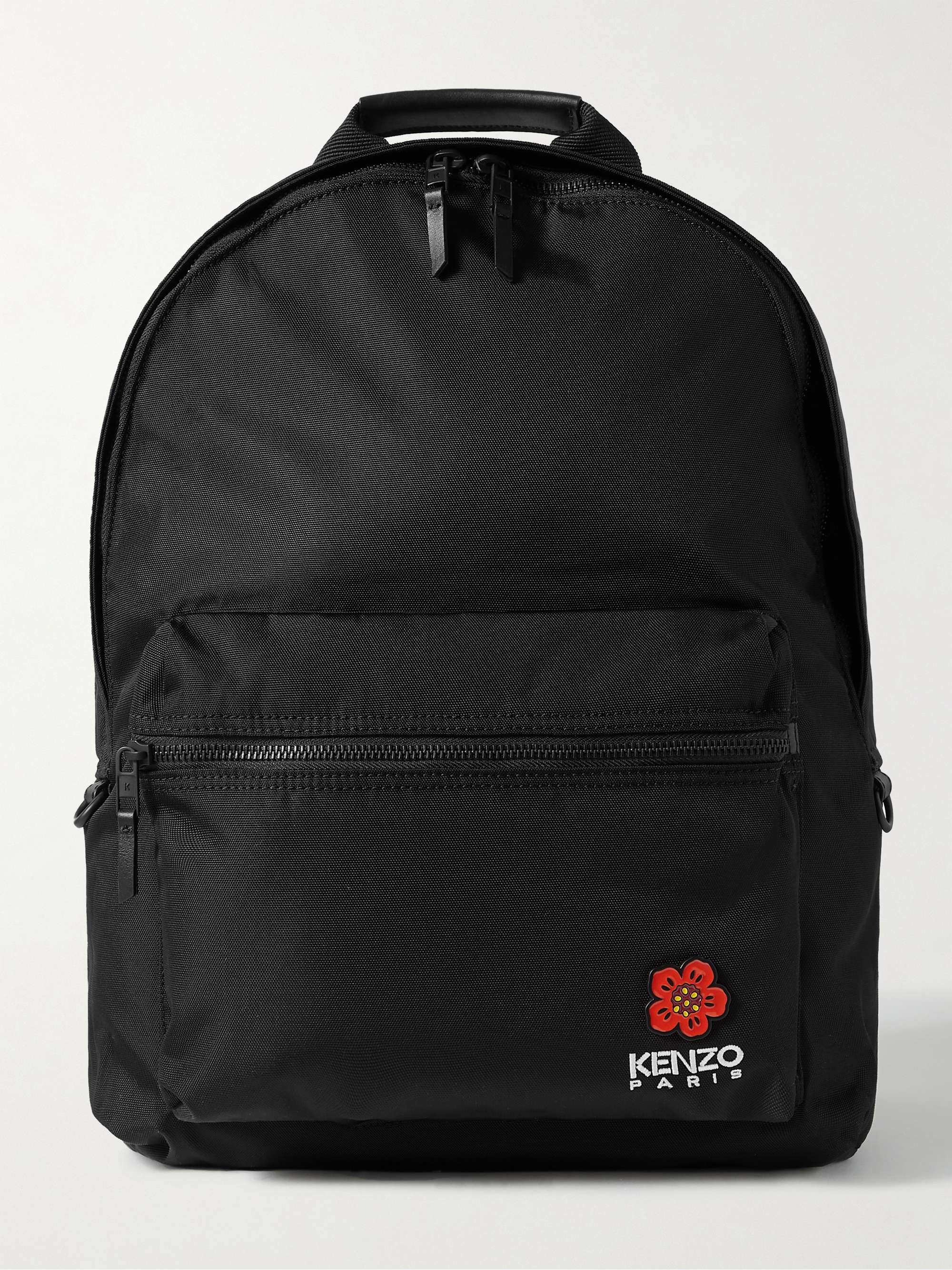 KENZO Crest Appliqued Logo-Embroidered Canvas Backpack