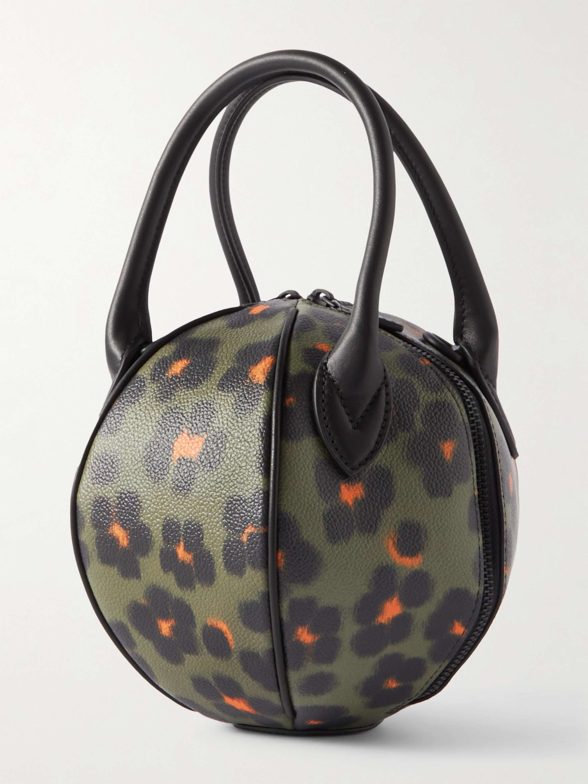 KENZO Discover Floral-Print Faux Leather Messenger Bag