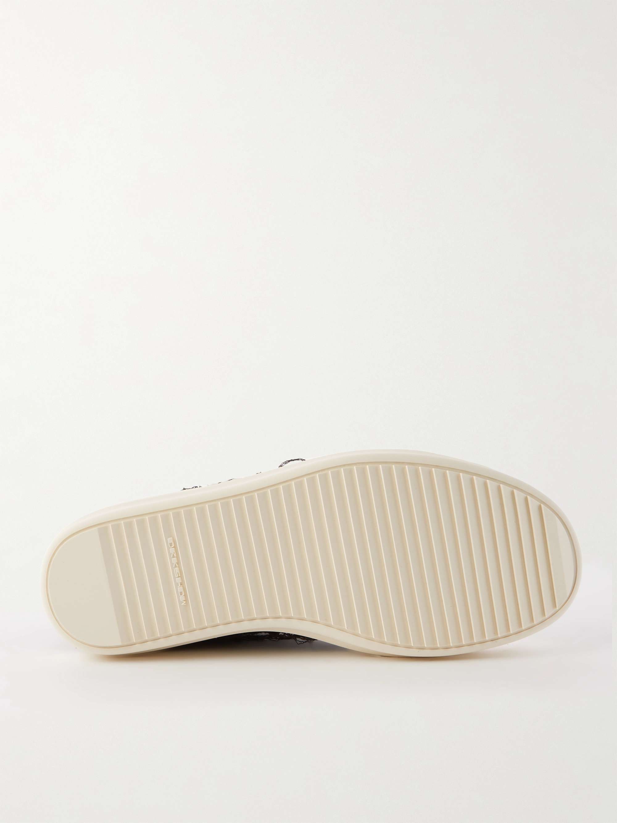 DRKSHDW BY RICK OWENS Distressed Gabardine Sneakers