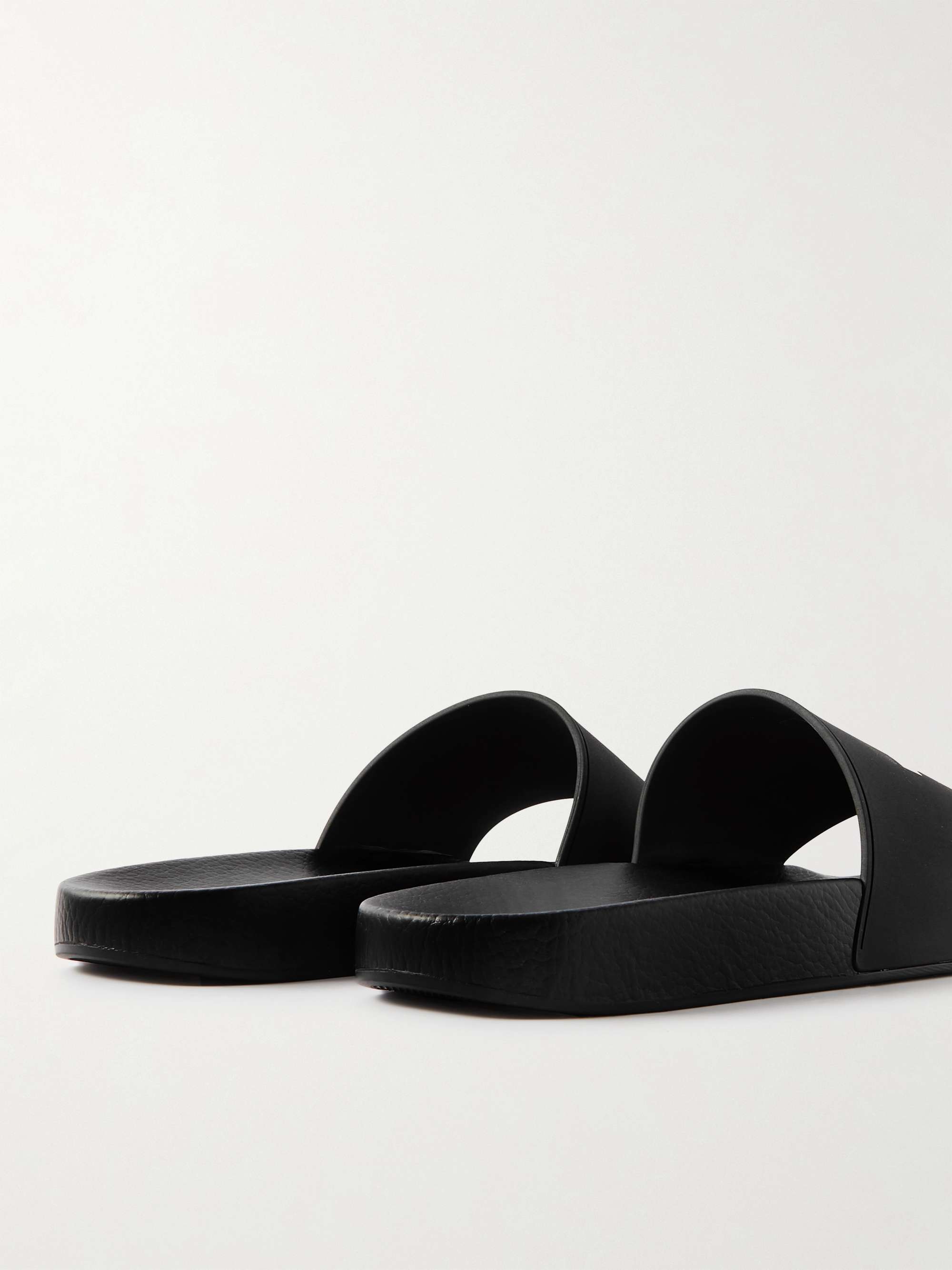 DRKSHDW BY RICK OWENS Logo-Print Rubber Slides