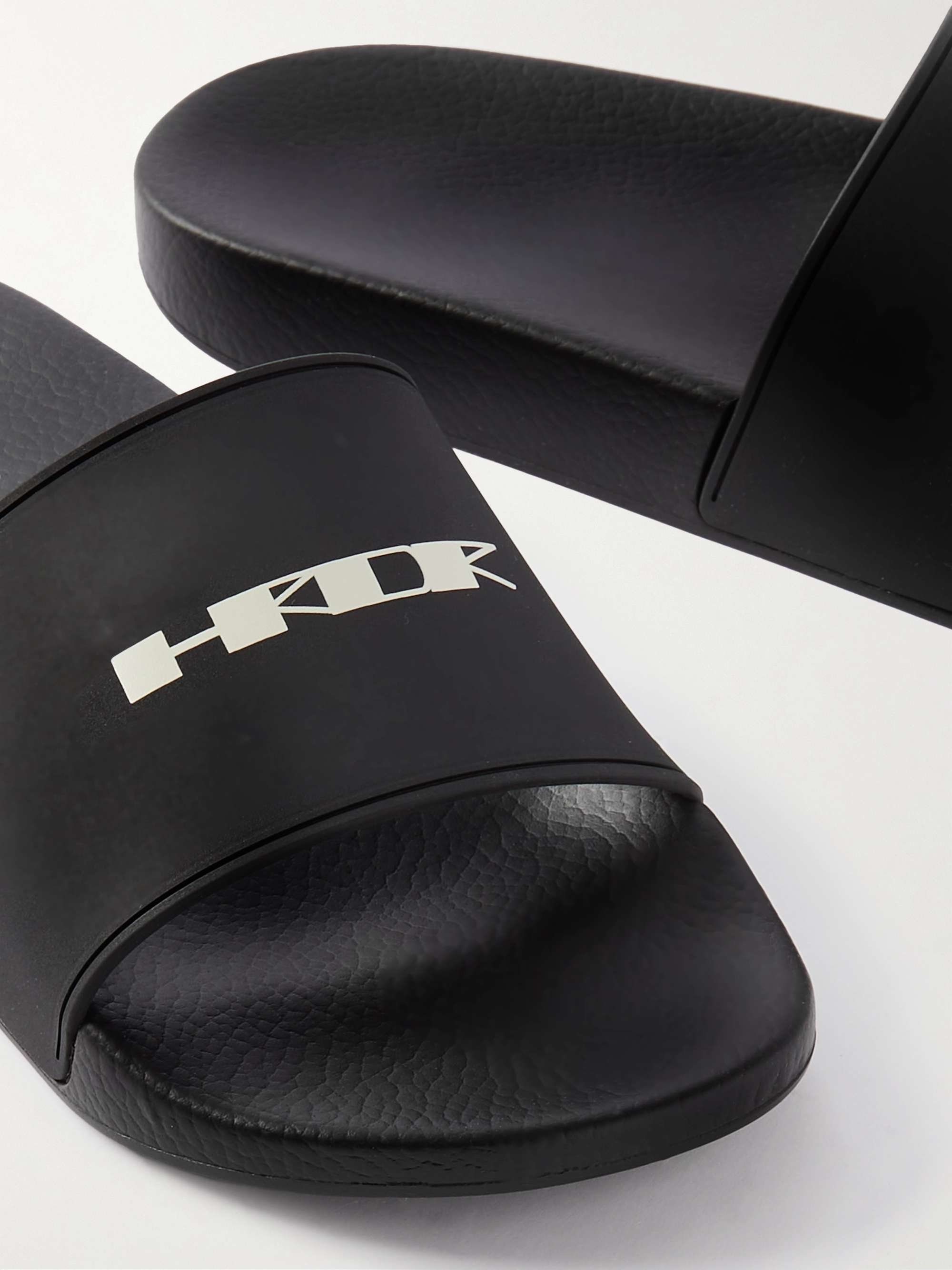 DRKSHDW BY RICK OWENS Logo-Print Rubber Slides for Men | MR PORTER