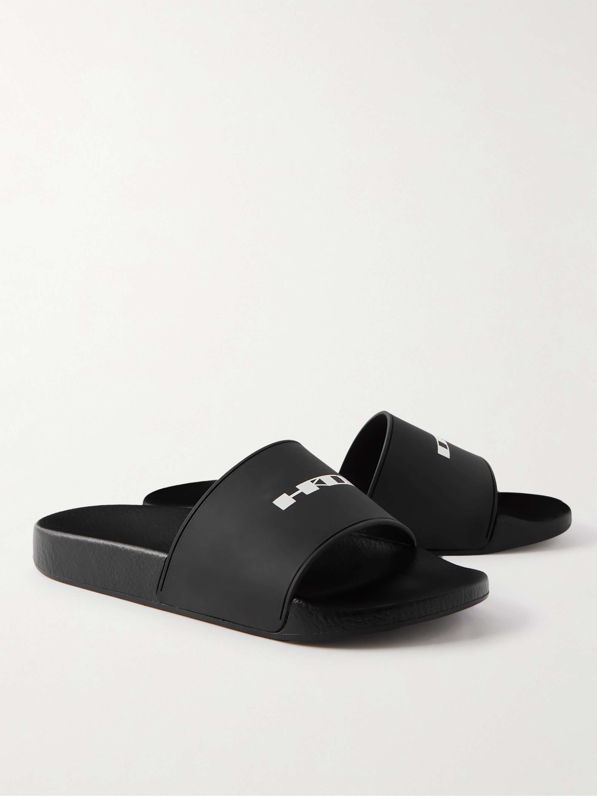 DRKSHDW BY RICK OWENS Logo-Print Rubber Slides for Men | MR PORTER