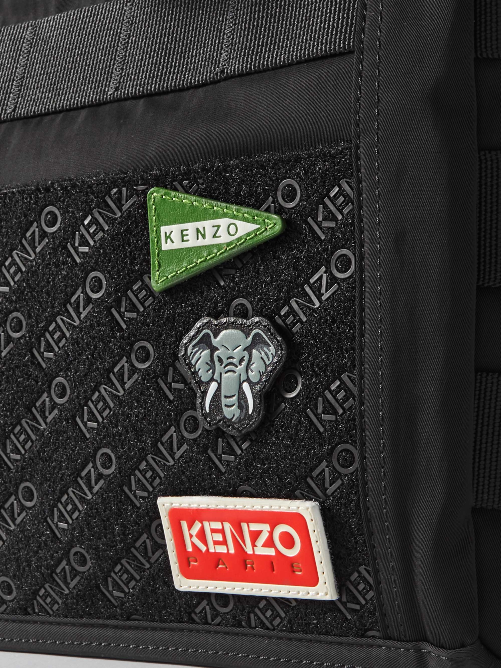 KENZO Jungle Logo-Appliquéd Webbing-Trimmed Tech-Twill Tote Bag for Men ...