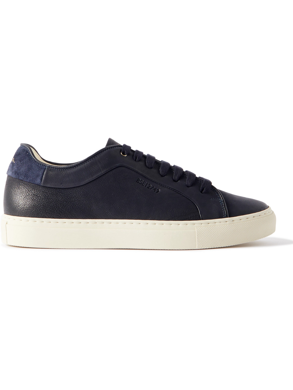 Basso Suede-Trimmed ECO Leather Sneakers