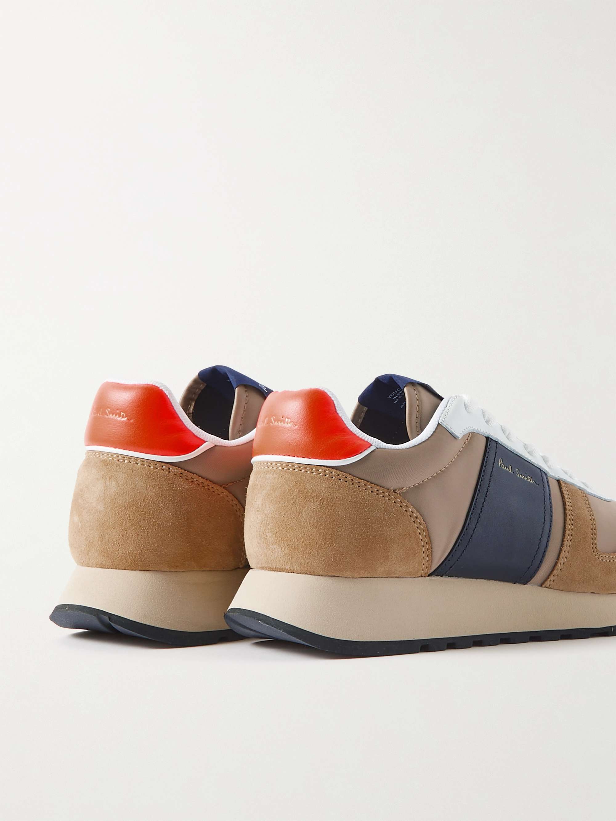 PAUL SMITH Eighties Suede, Leather and Shell Sneakers