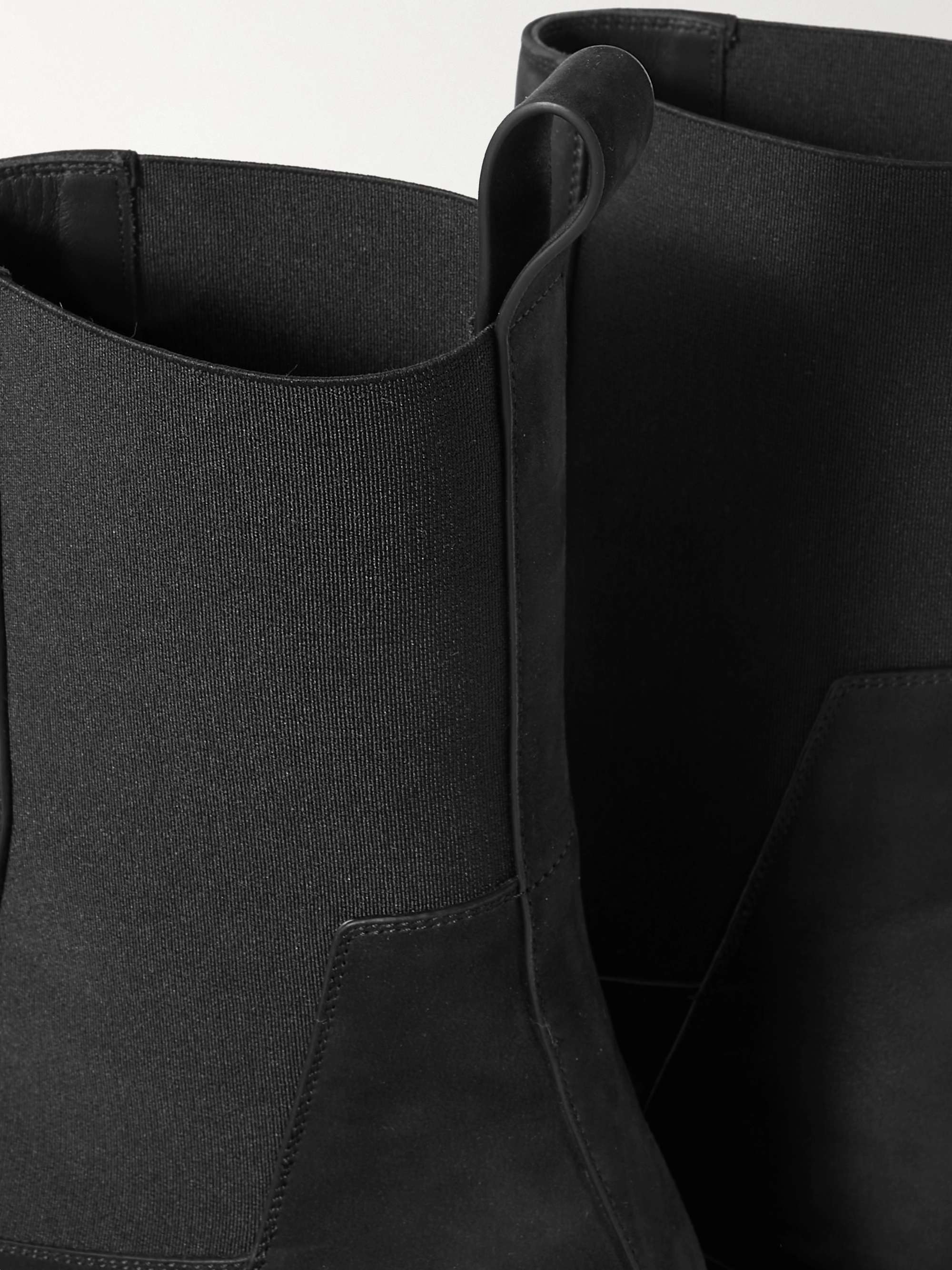 RICK OWENS Beatle Bogun Nubuck Chelsea Boots