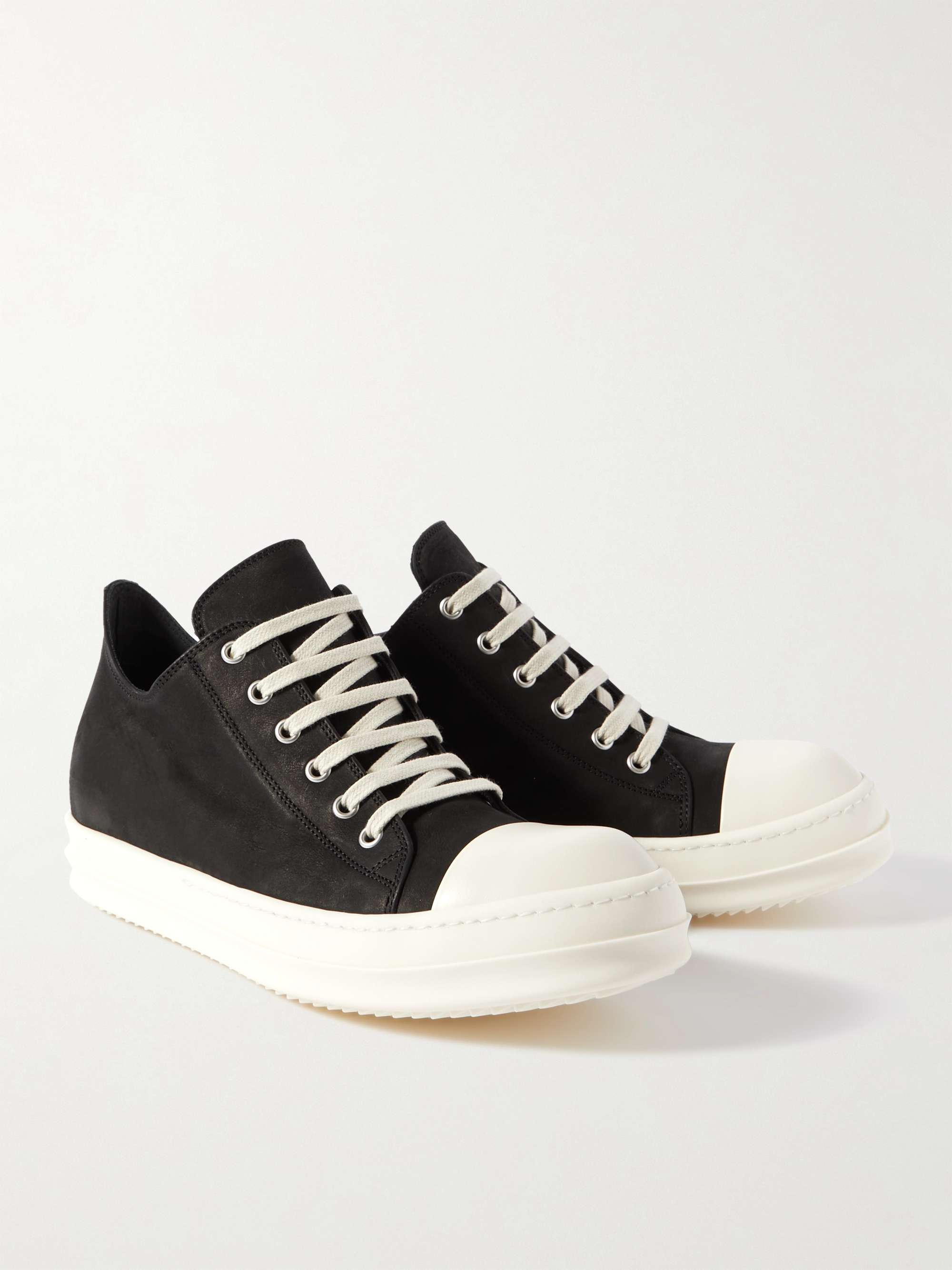 RICK OWENS Low Suede Sneakers