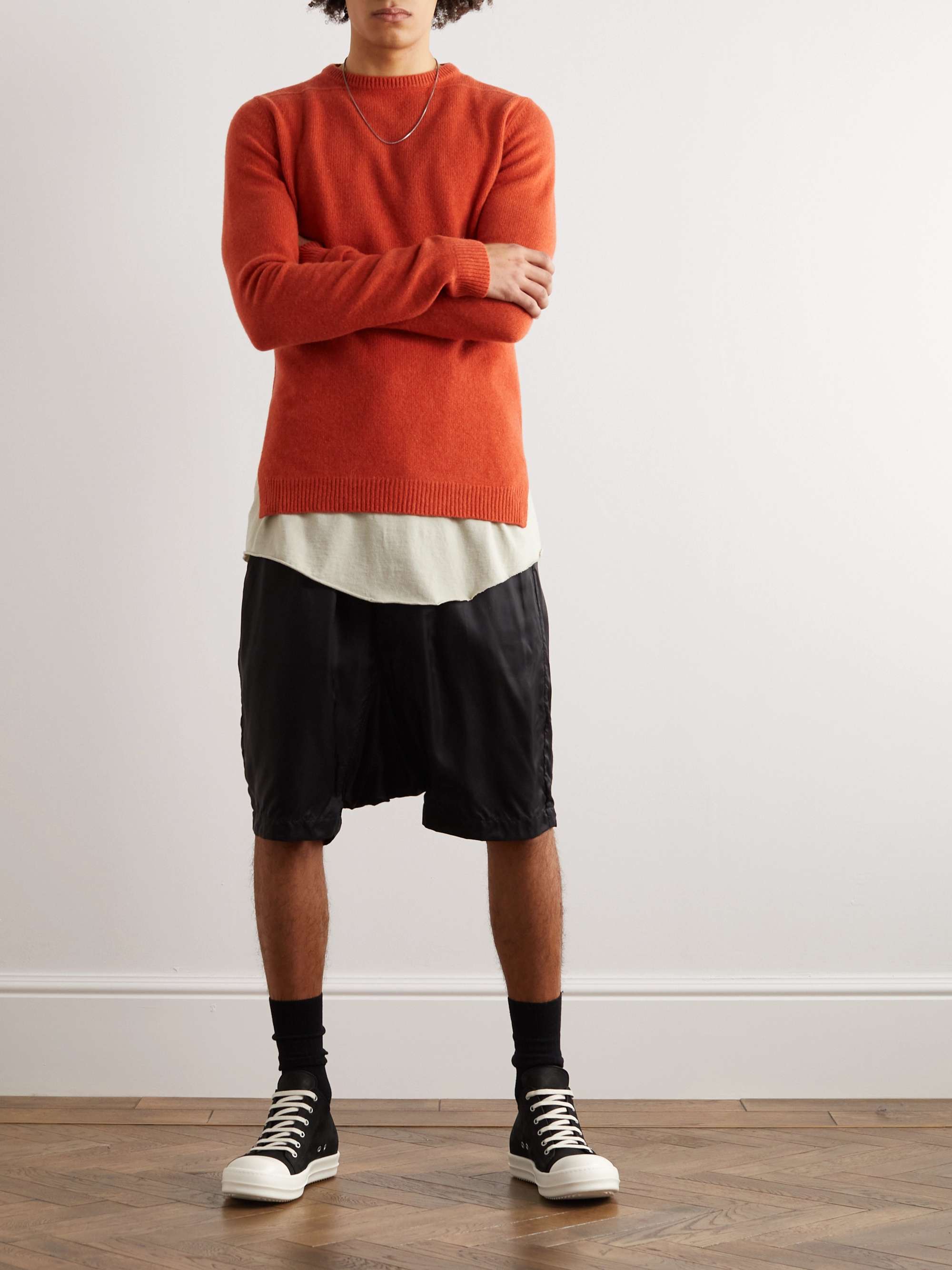 RICK OWENS Low Suede Sneakers