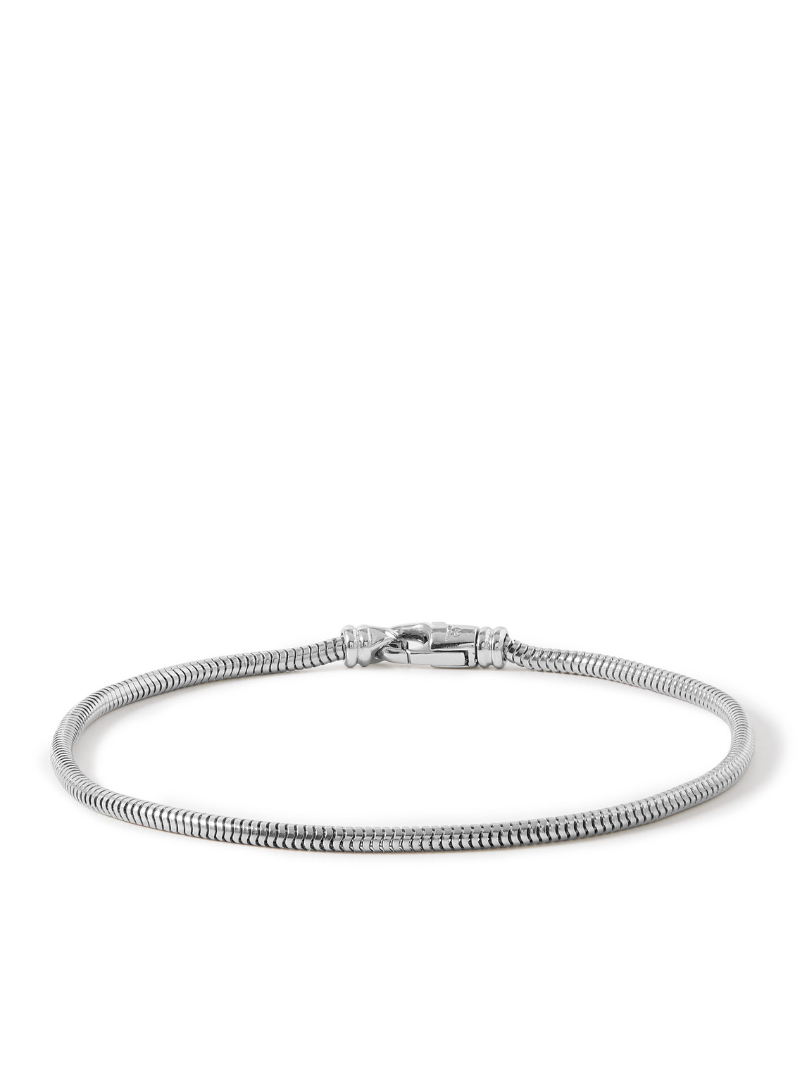 Tom Wood Rhodium-plated Sterling Silver Chain Bracelet