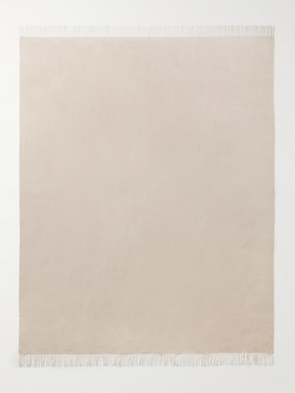 Brunello Cucinelli Fringed Cashmere And Silk-blend Throw In Neutral