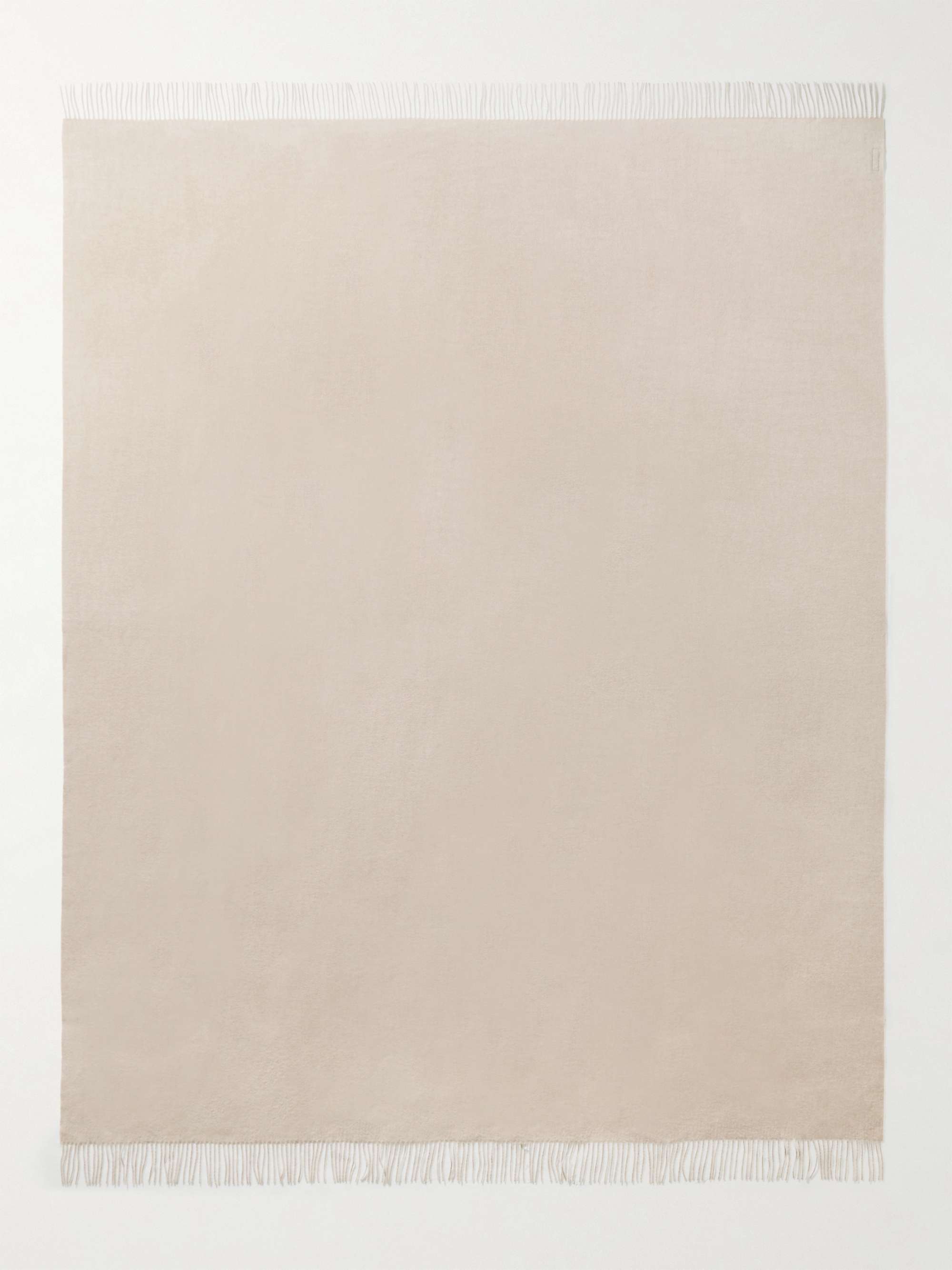 BRUNELLO CUCINELLI Fringed Cashmere and Silk-Blend Throw