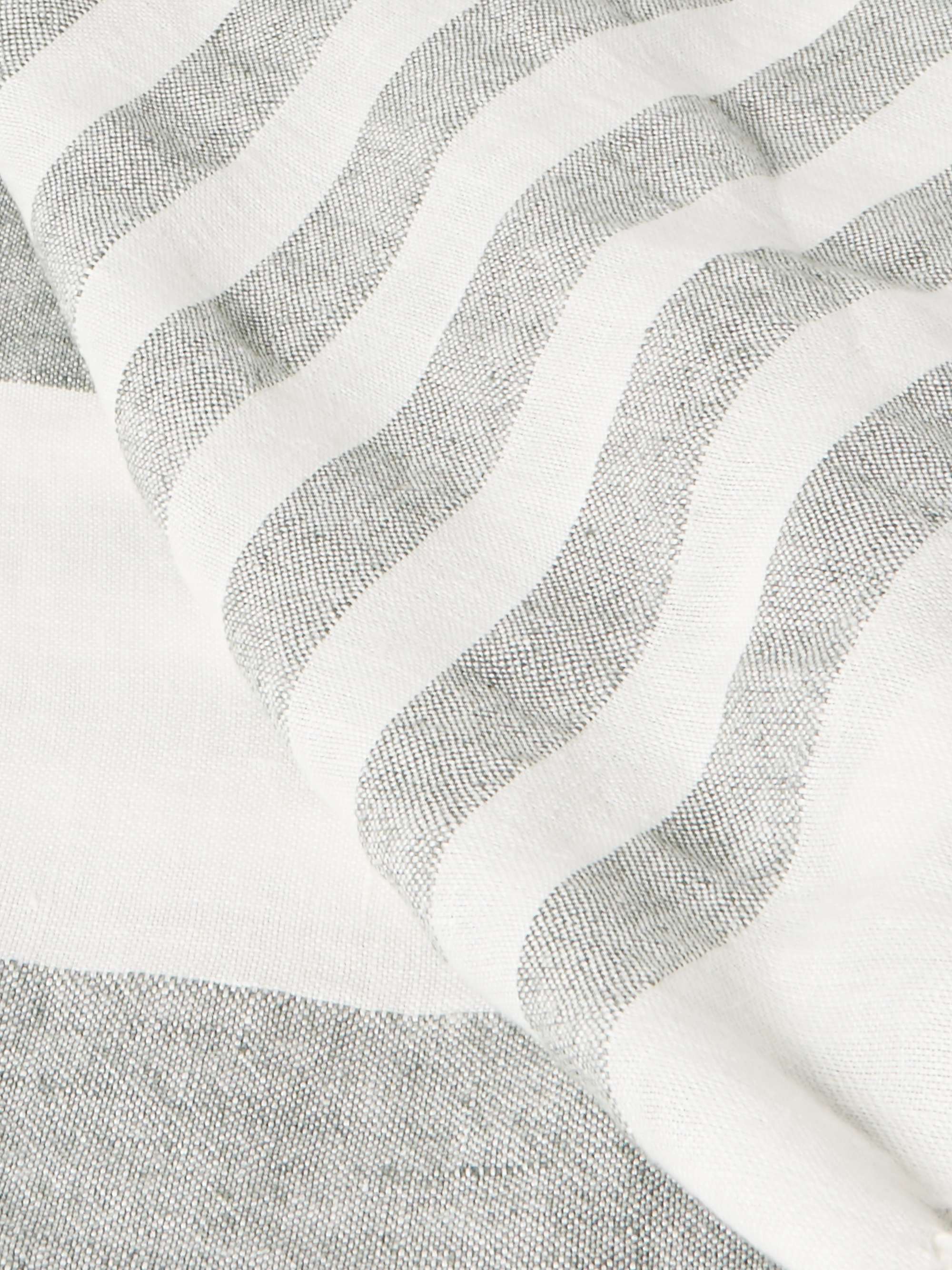 BRUNELLO CUCINELLI Fringed Striped Linen Throw for Men MR PORTER