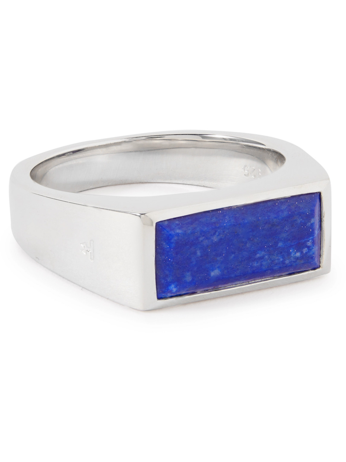 Peaky Silver Lapis Ring