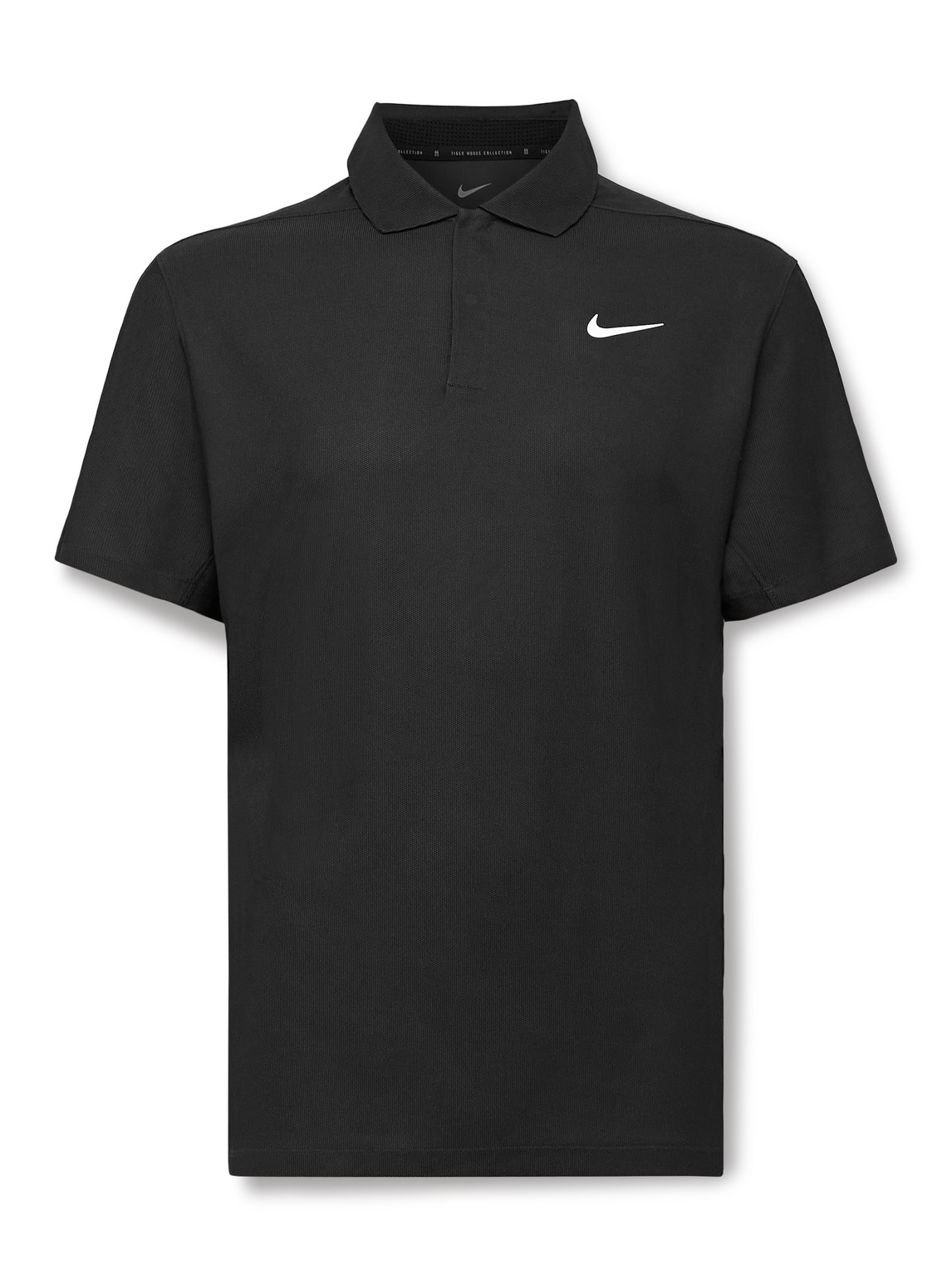 Shop Nike Tiger Woods Dri-fit Piqué Golf Polo Shirt In Black