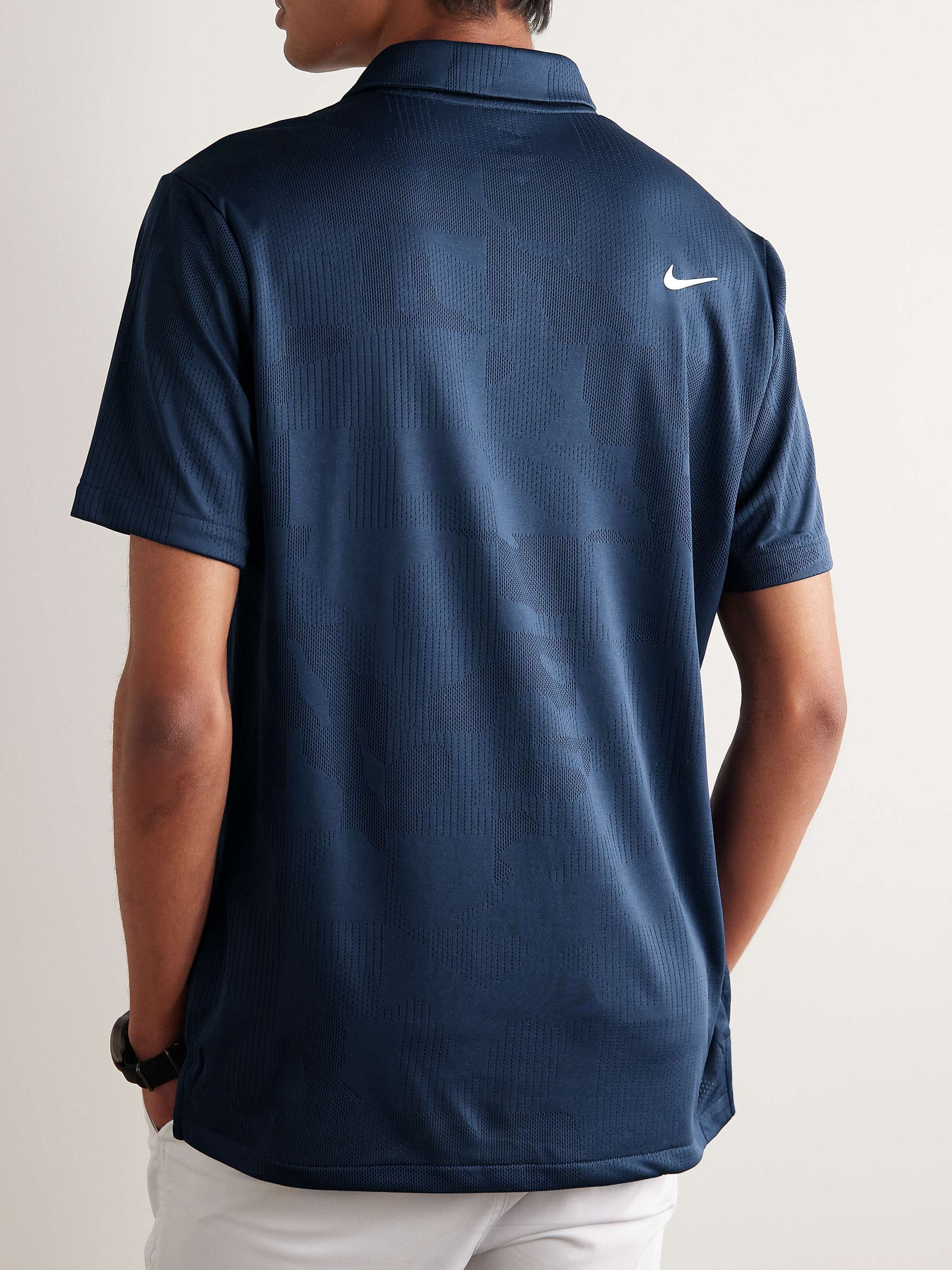 NIKE GOLF Tour Logo-Print Dri-FIT Jacquard Polo Shirt