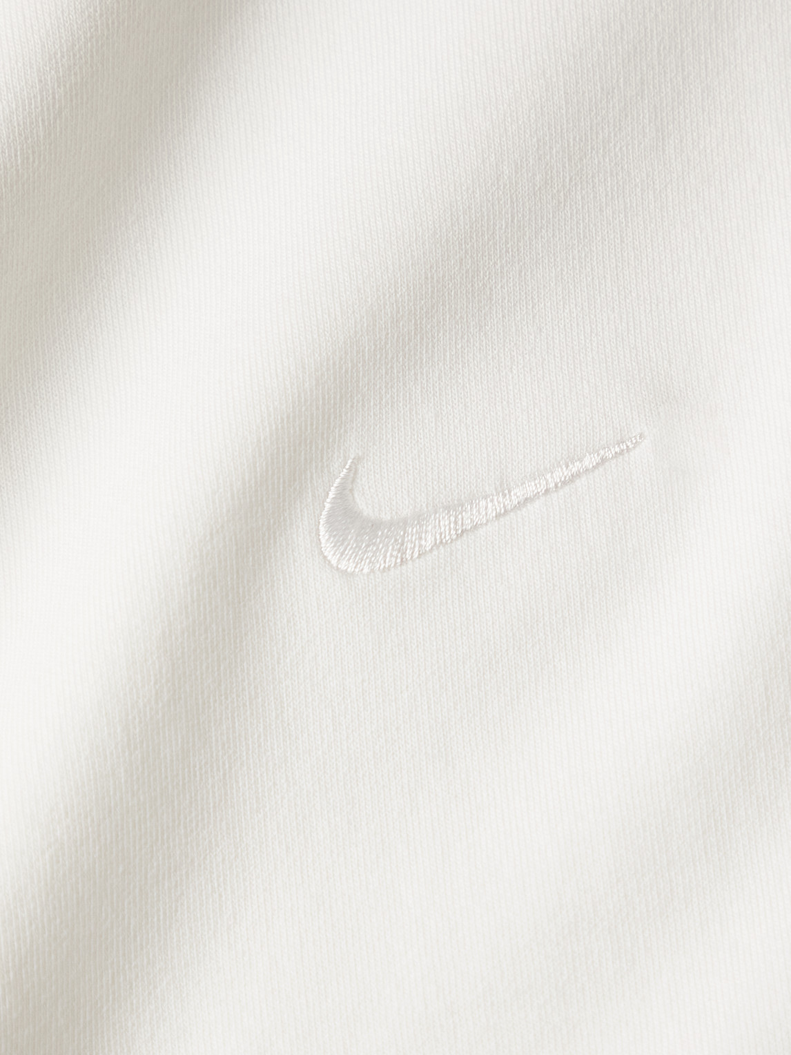 Shop Nike Primary Cotton-blend Dri-fit T-shirt In White