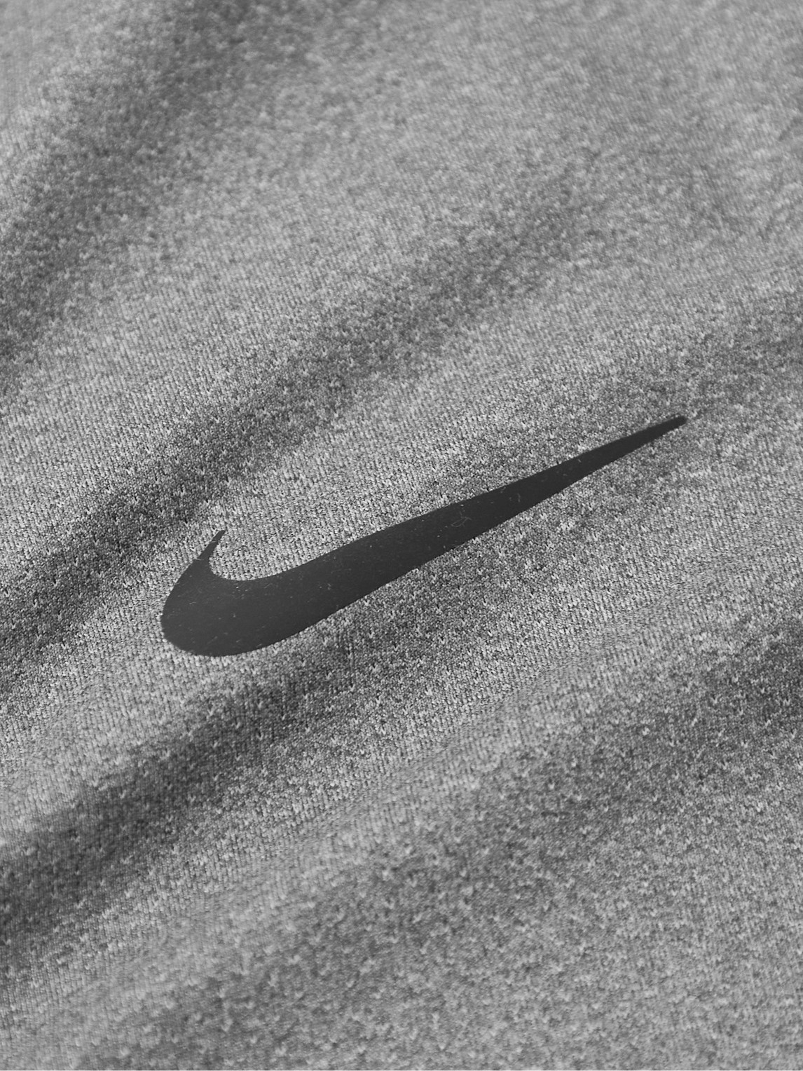 Shop Nike Logo-print Dri-fit T-shirt In Gray