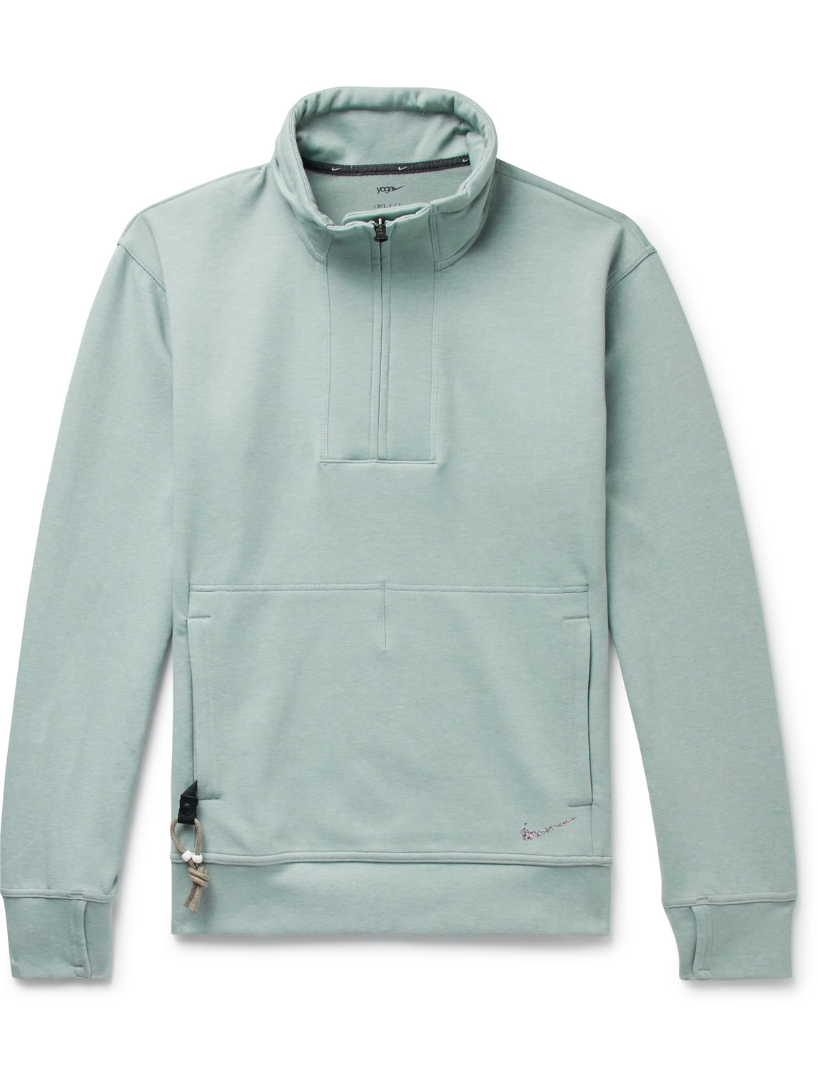 Nike Yoga Restore Dri-fit Half-zip Sweatshirt In Grey
