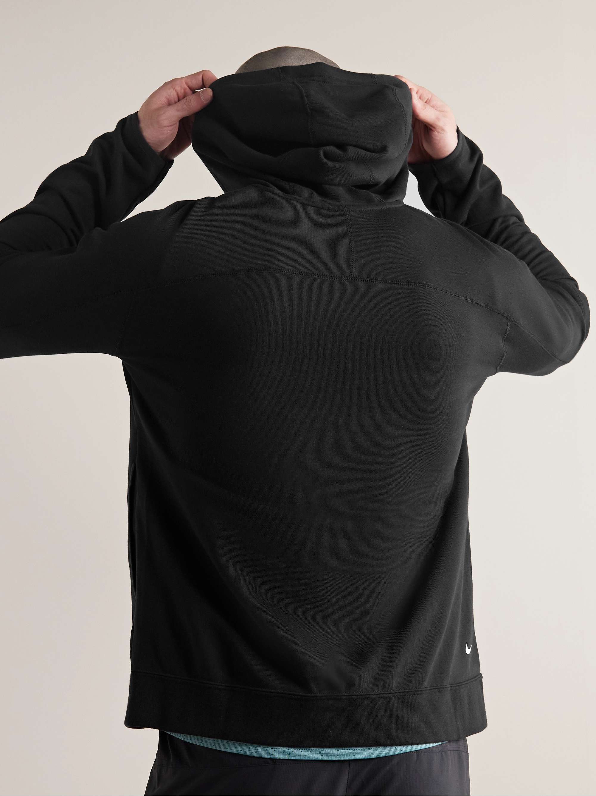NIKE RUNNING Trail Magic Hour Logo-Print Cotton-Blend Dri-FIT Hoodie
