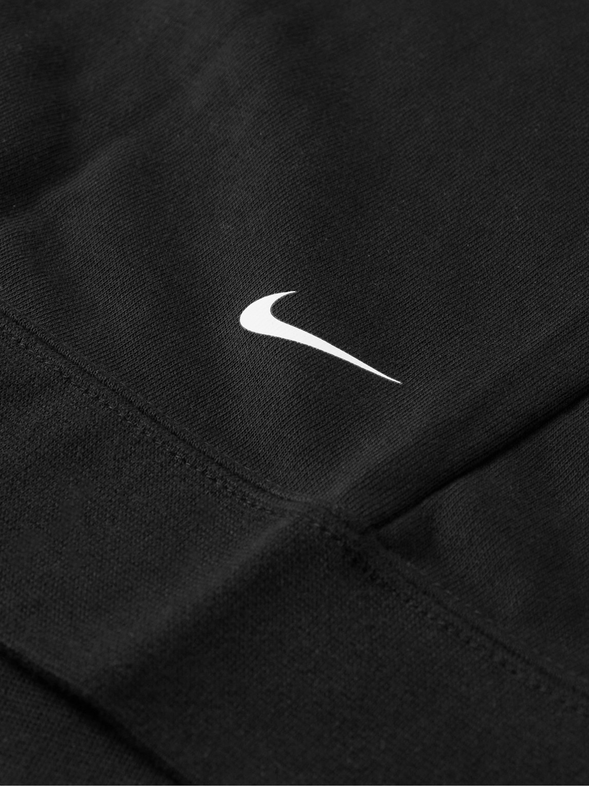 Shop Nike Trail Magic Hour Logo-print Cotton-blend Dri-fit Hoodie In Black