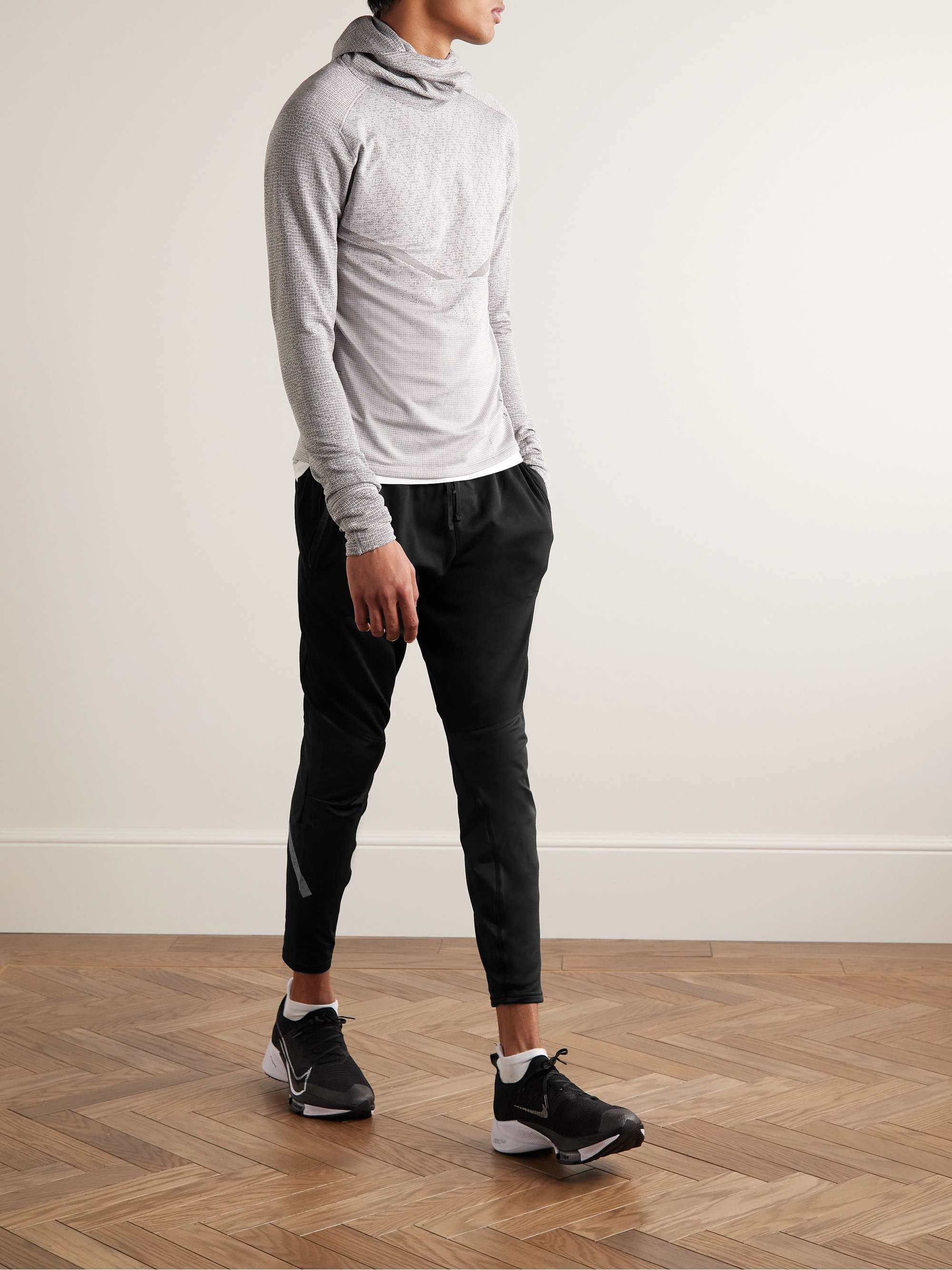 NIKE RUNNING Run Division Elite Slim-Fit Tapered Therma-FIT Track Pants ...