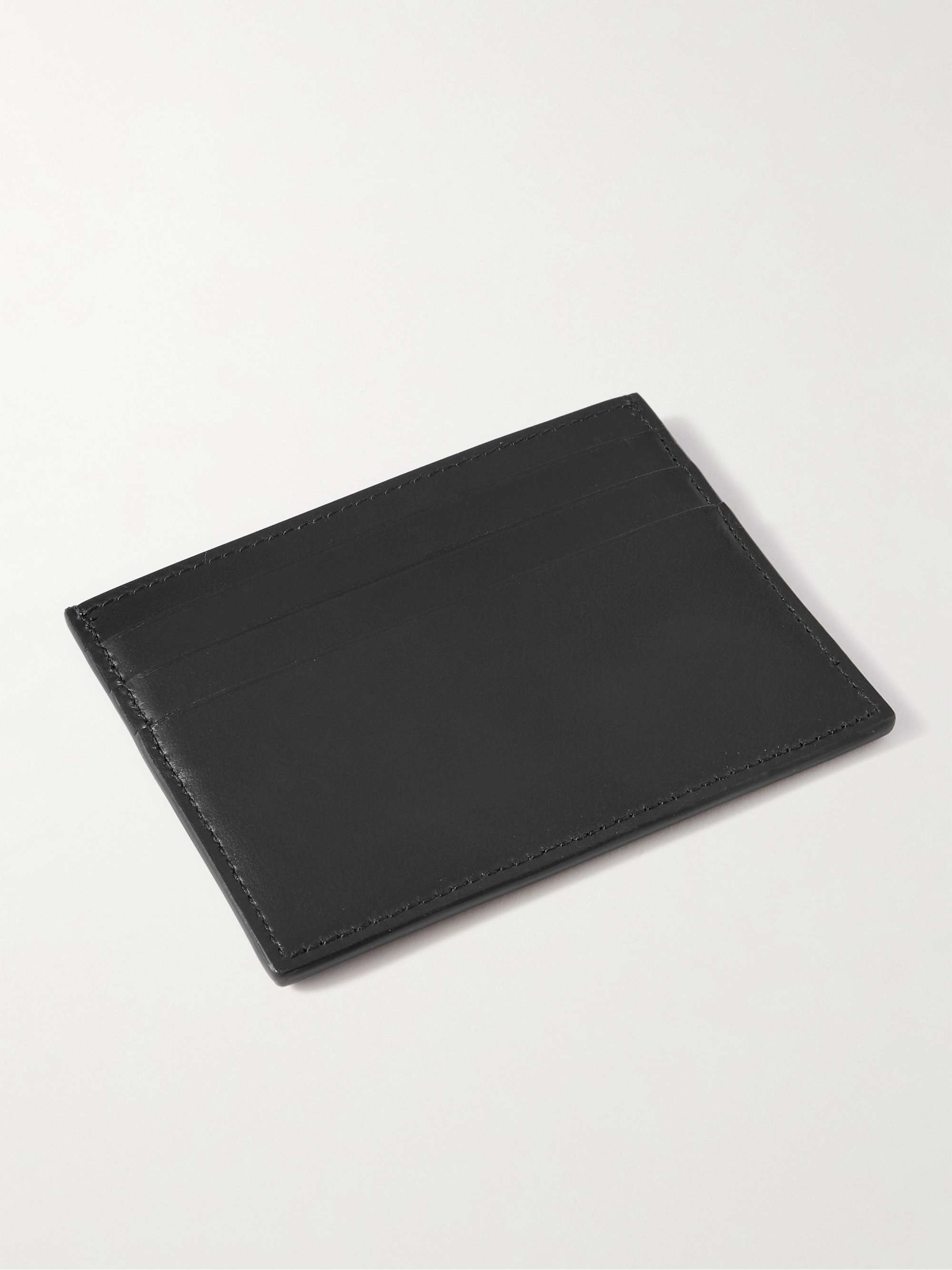 DUNHILL Archive Deco Colour-Block Leather Cardholder