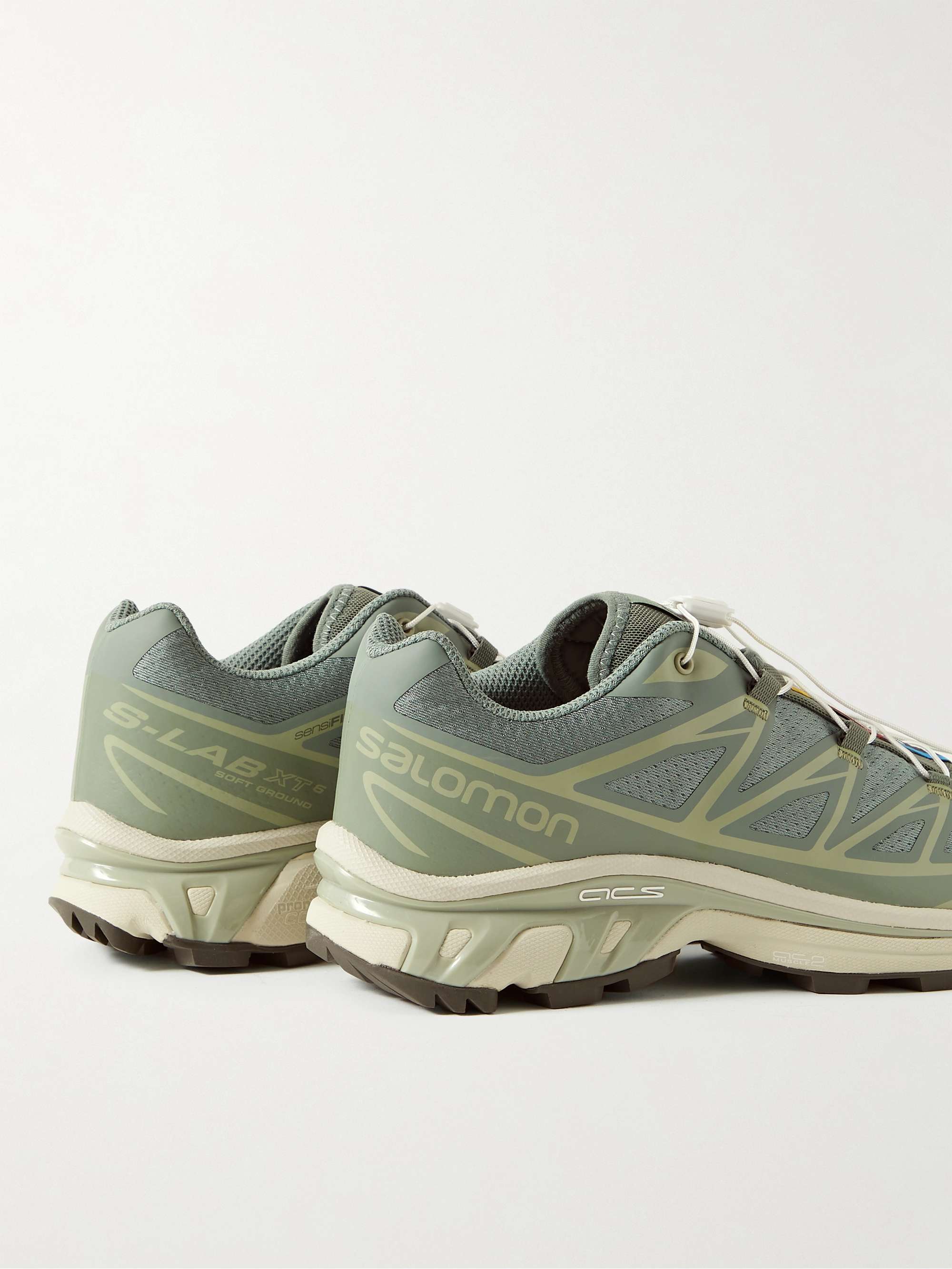 SALOMON XT-6 Advanced Rubber-Trimmed Mesh Sneakers