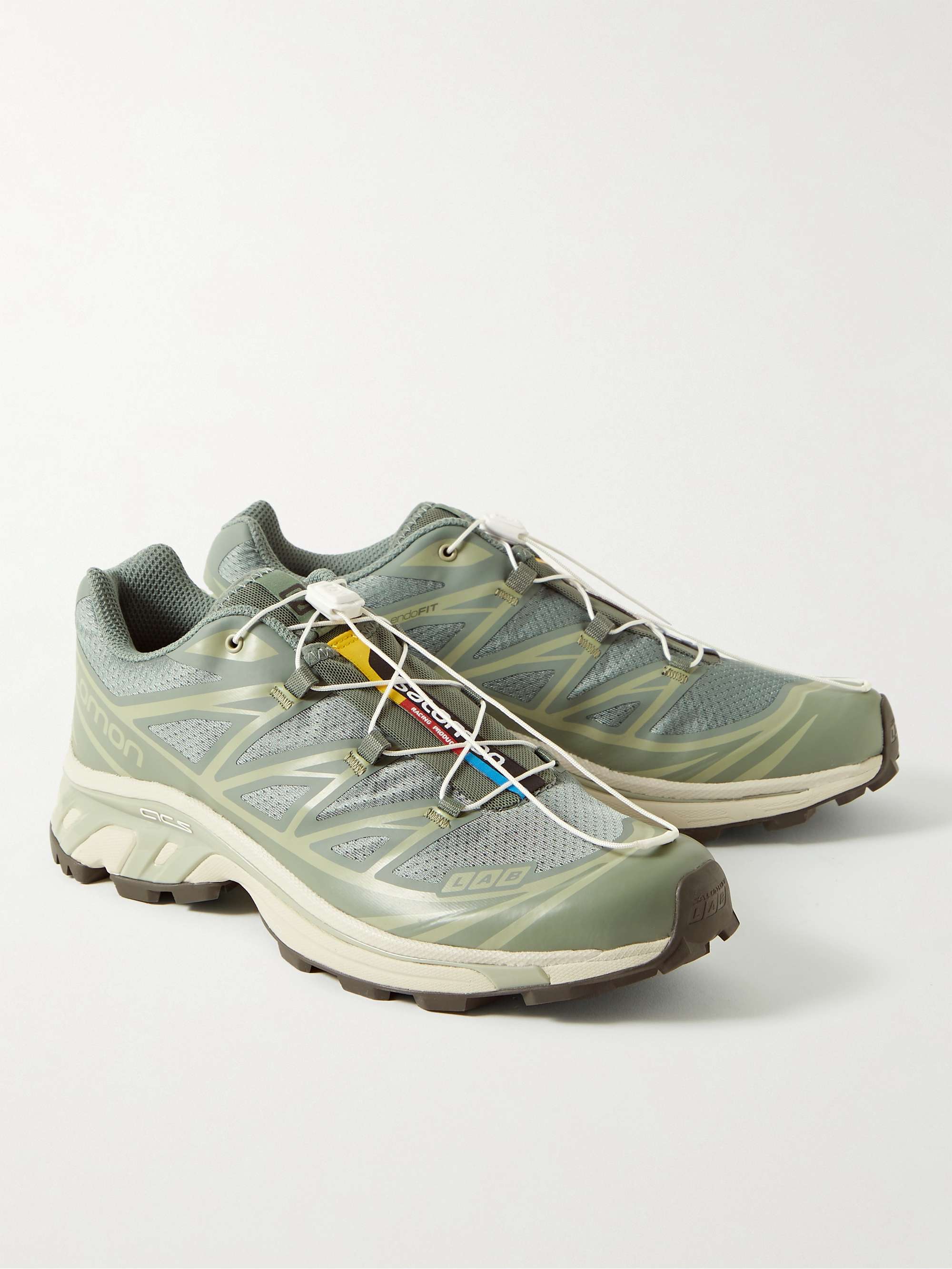 SALOMON XT-6 Advanced Rubber-Trimmed Mesh Sneakers