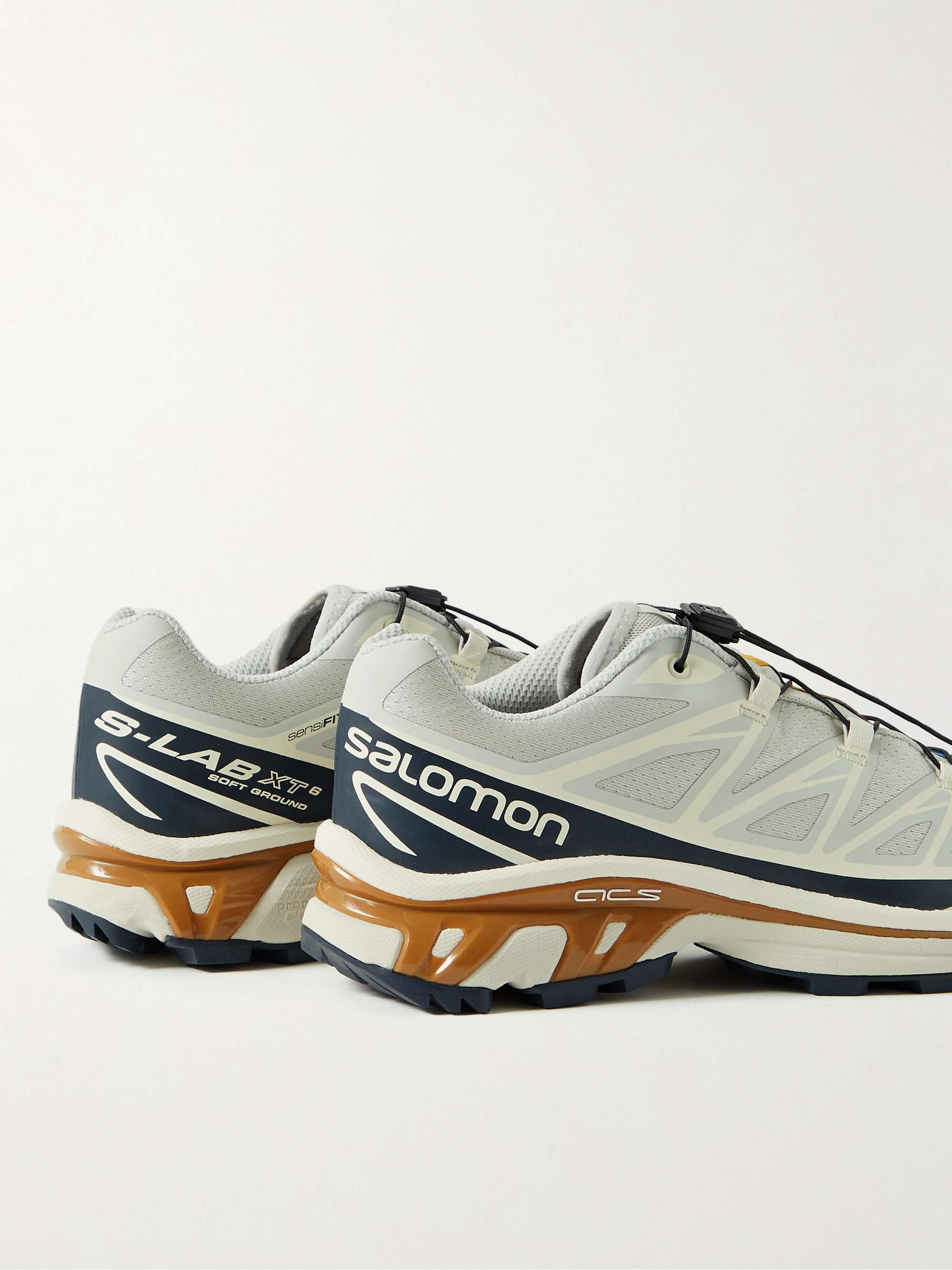 SALOMON XT-6 Advanced Rubber-Trimmed Mesh Sneakers