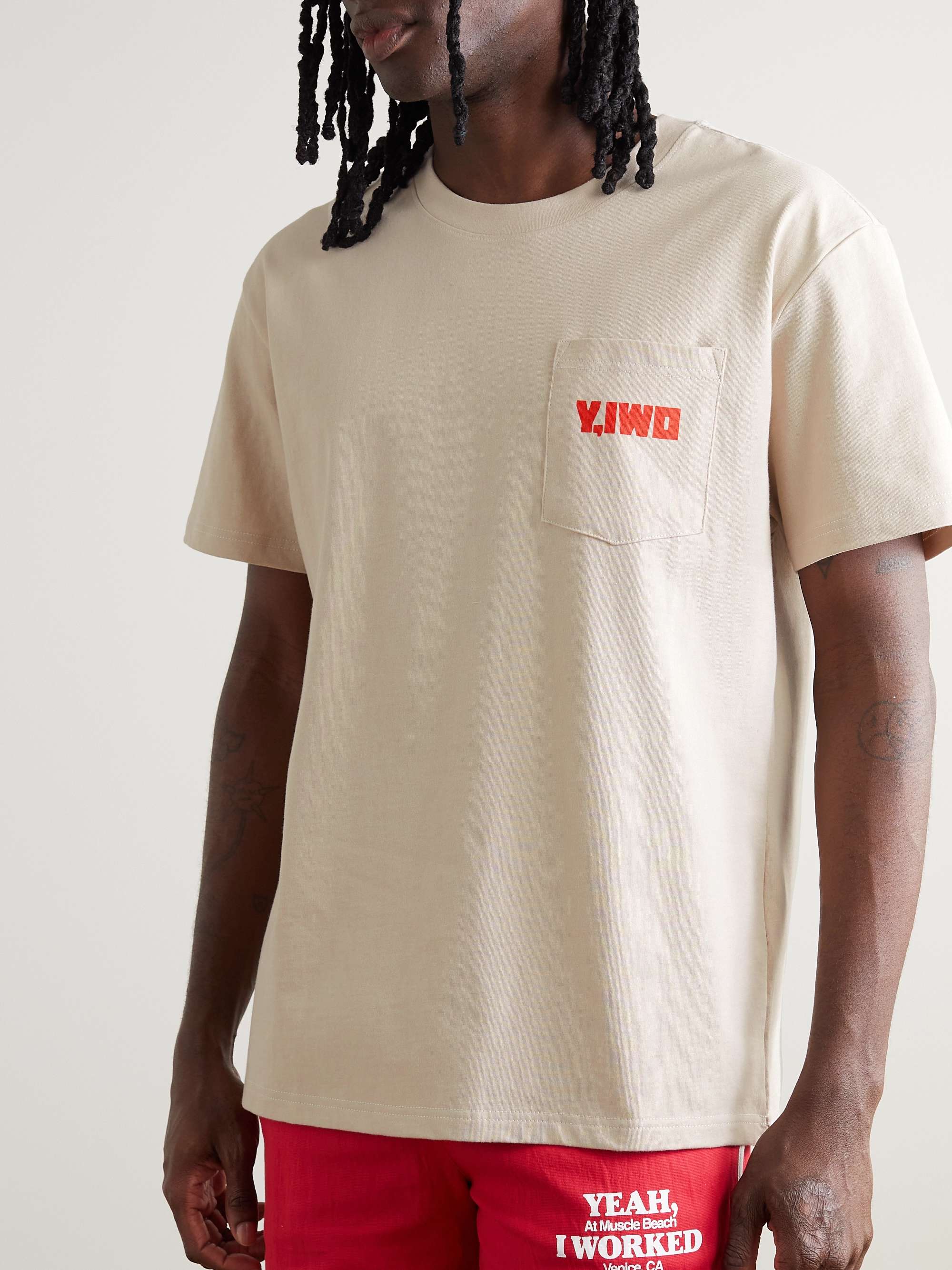 Y,IWO Logo-Print Cotton-Jersey T-Shirt