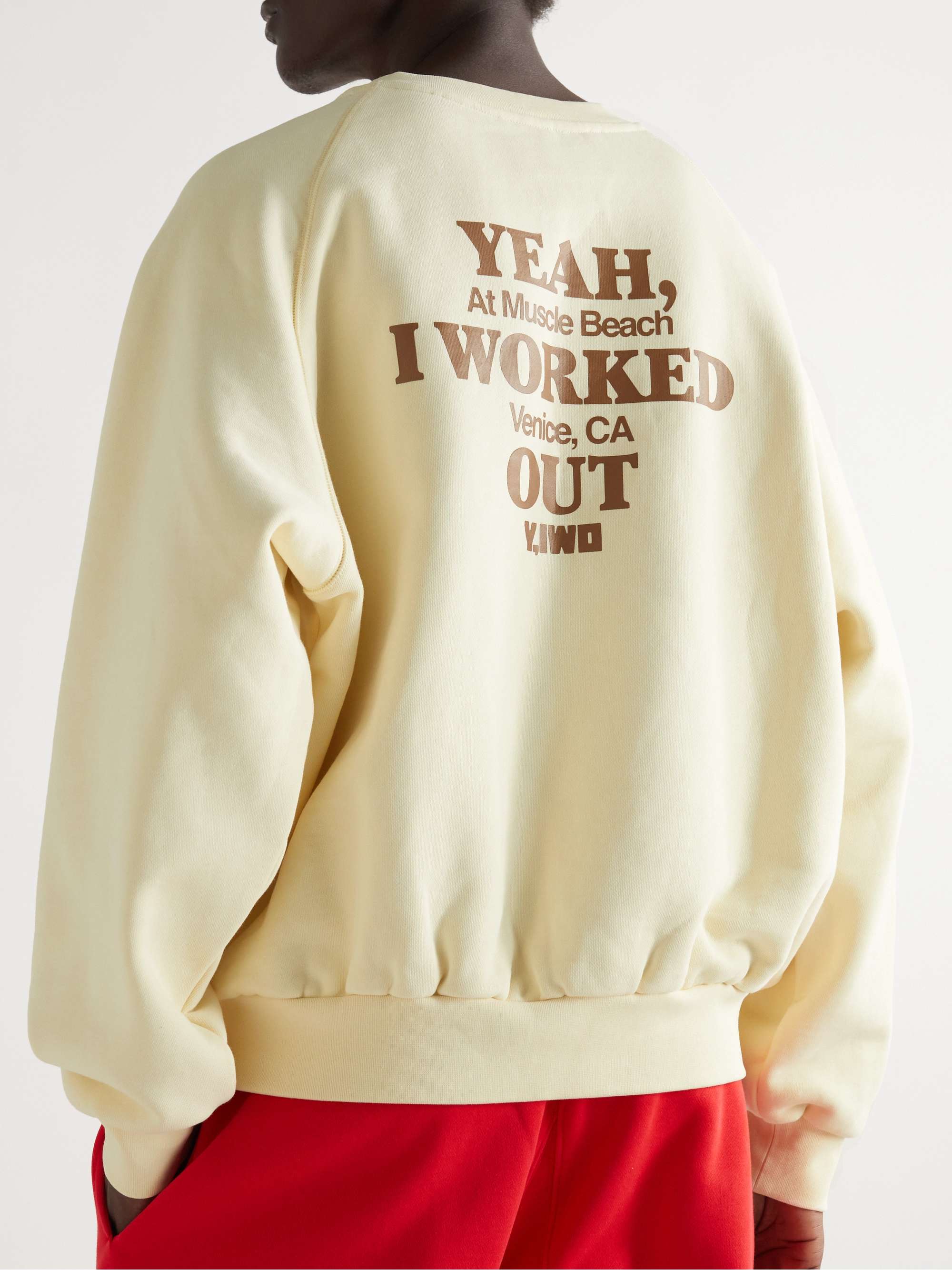 Y,IWO Printed Cotton-Jersey Sweatshirt