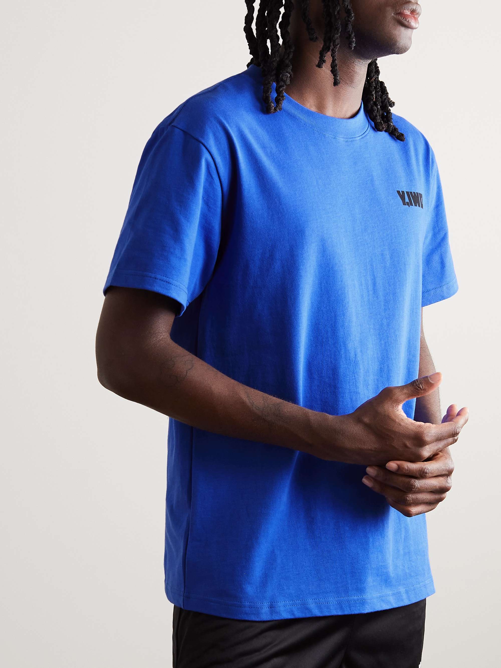 Y,IWO Logo-Print Cotton-Jersey T-Shirt