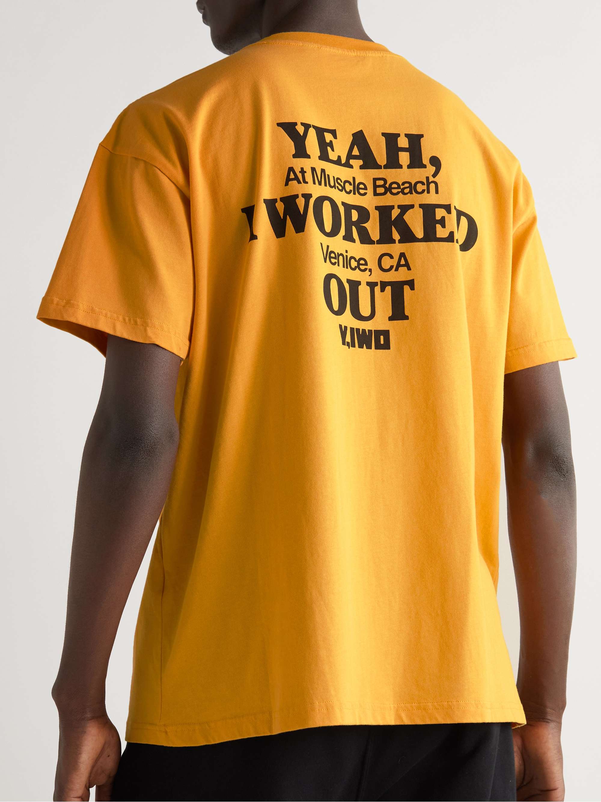Y,IWO Printed Cotton-Jersey T-Shirt