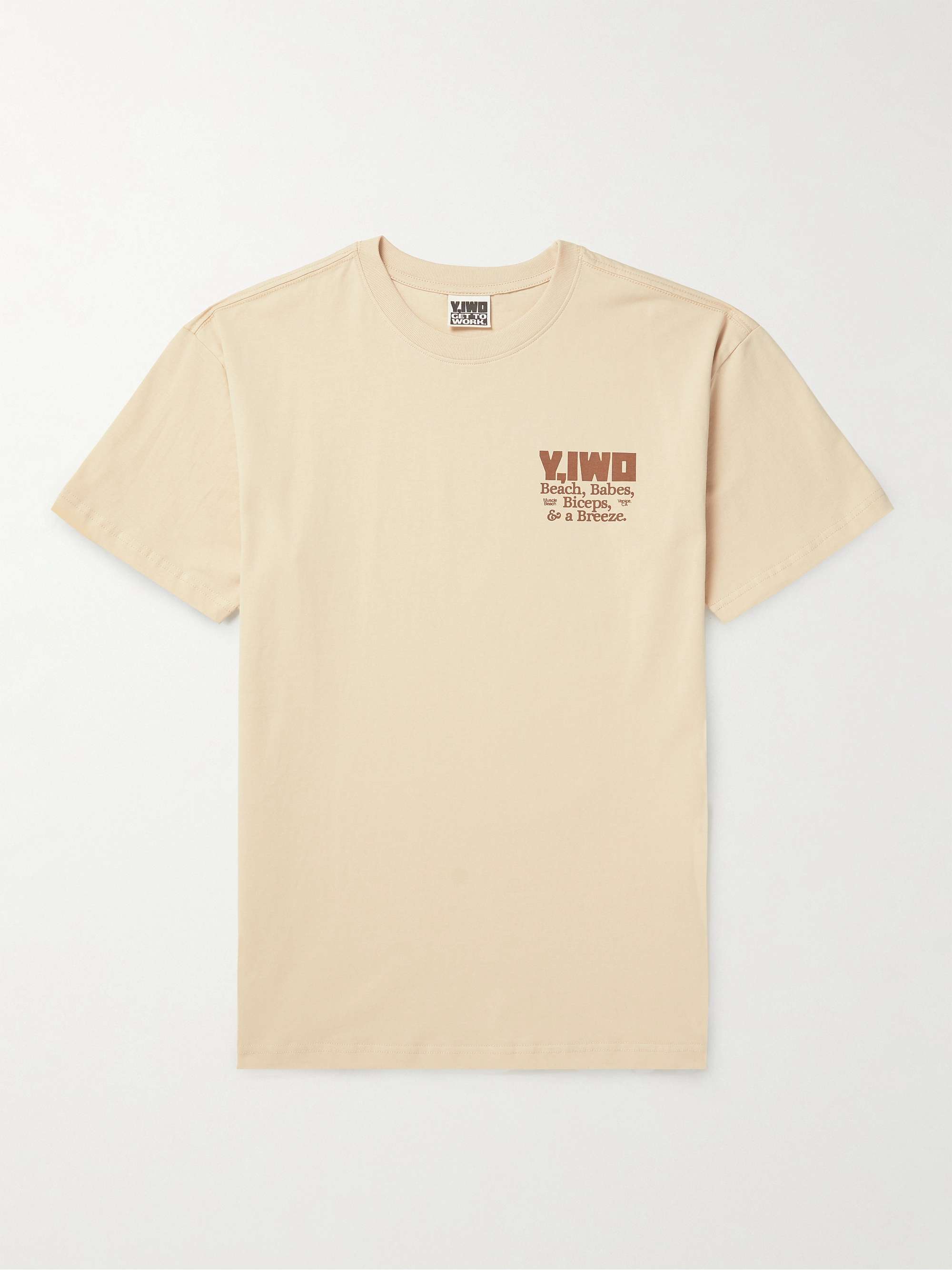 Y,IWO Printed Cotton-Jersey T-Shirt