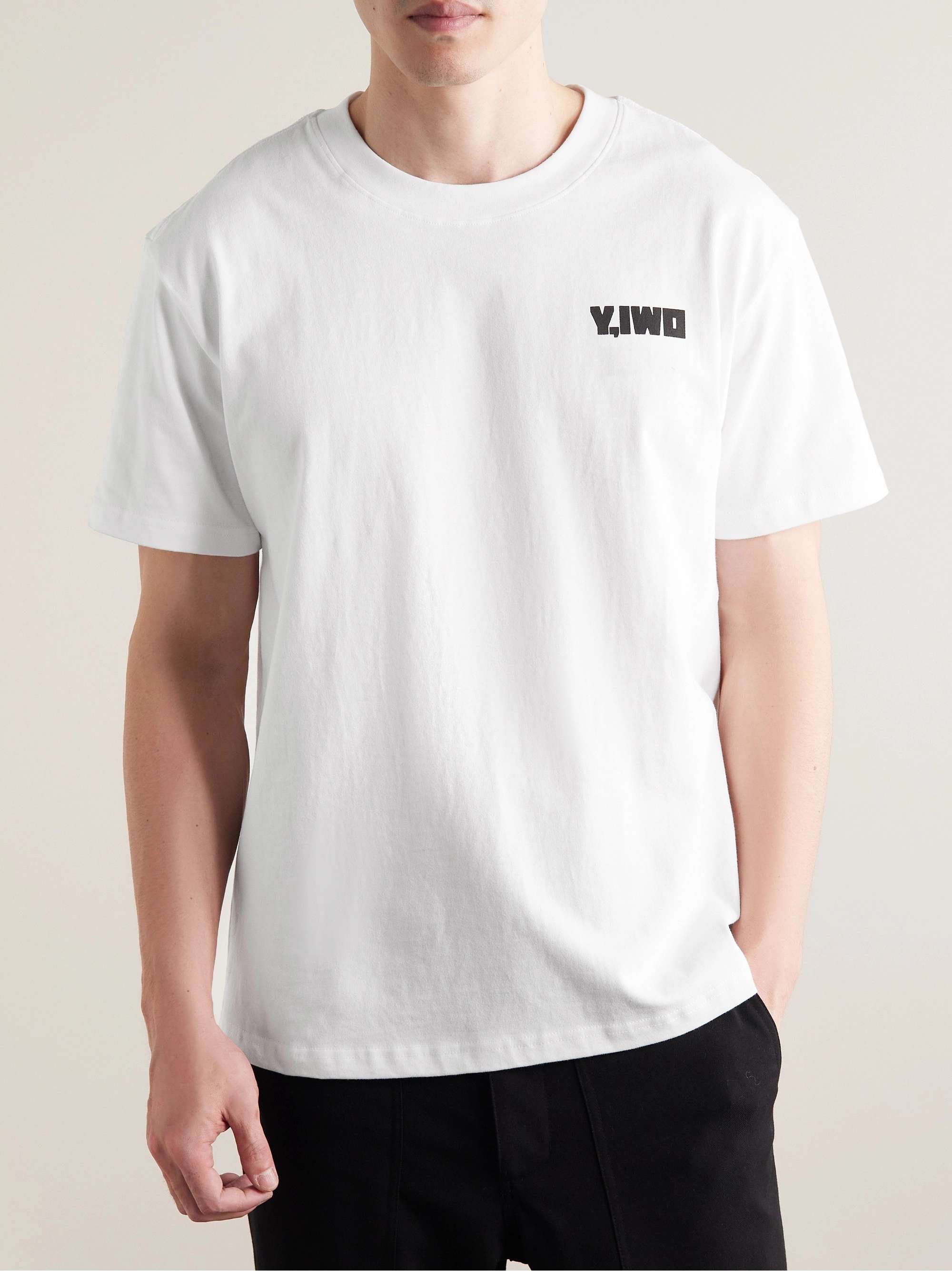 Y,IWO Logo-Print Cotton-Jersey T-Shirt