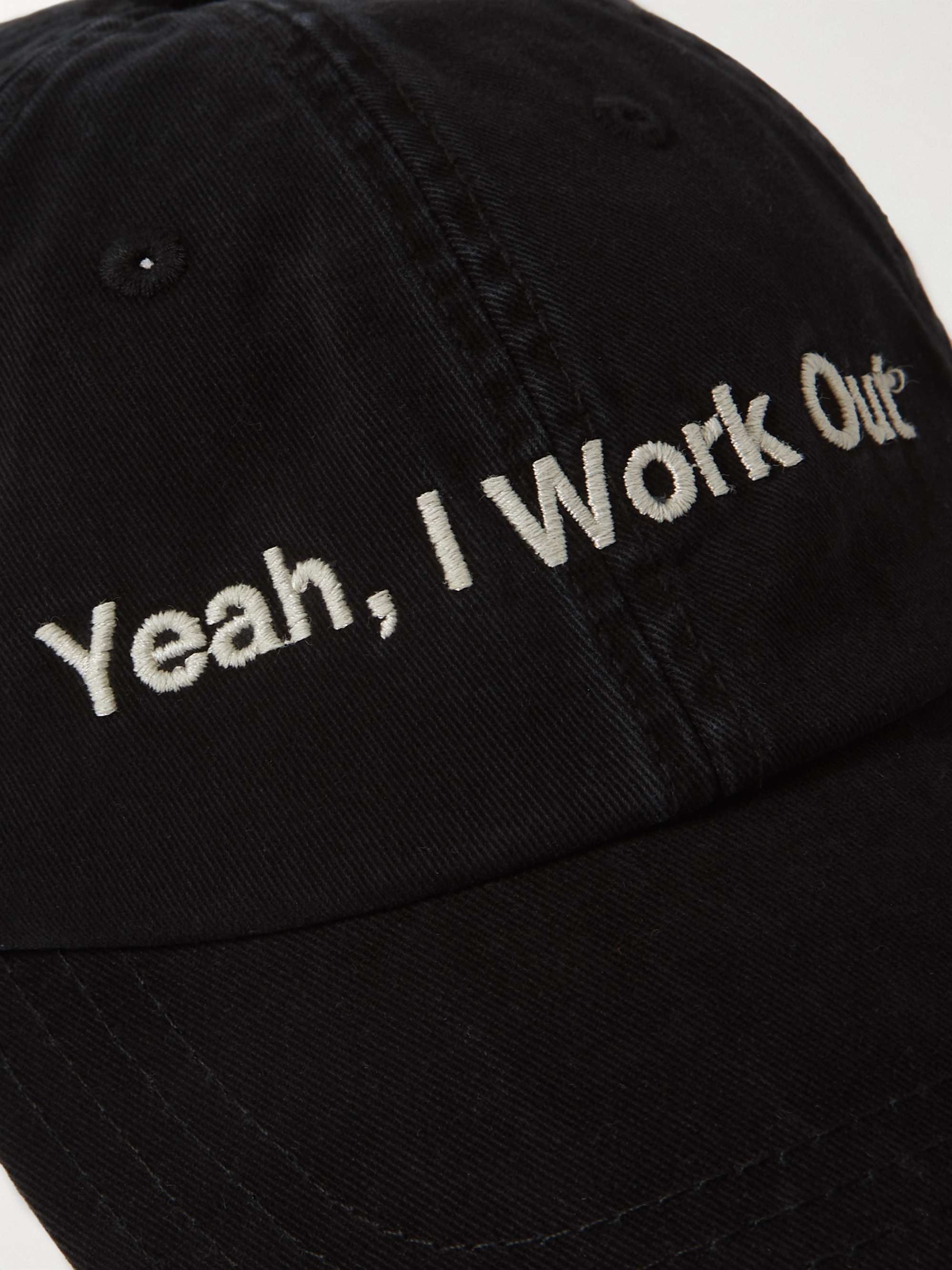 Y,IWO Logo-Embroidered Cotton-Drill Baseball Cap