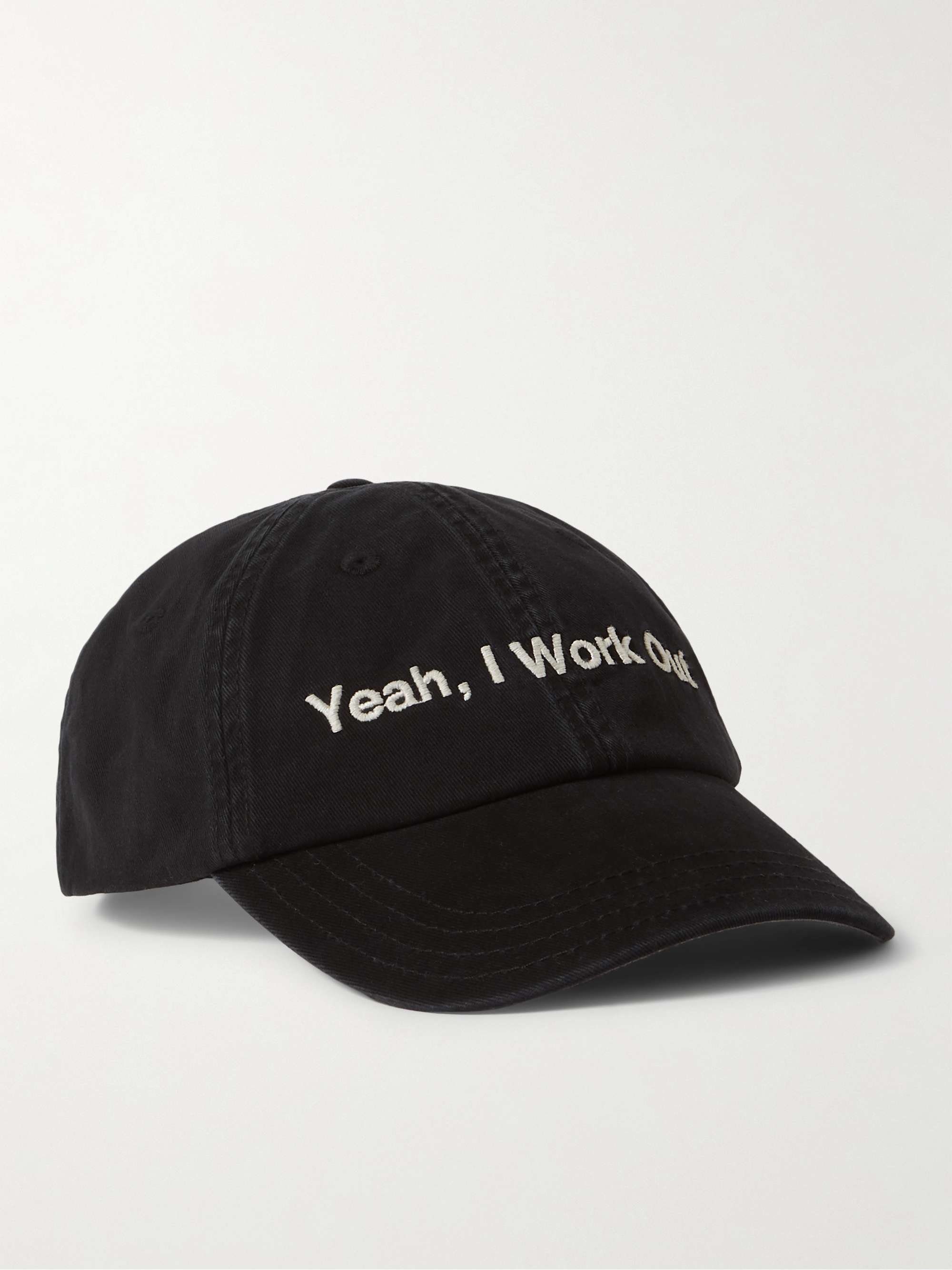 Y,IWO Logo-Embroidered Cotton-Drill Baseball Cap