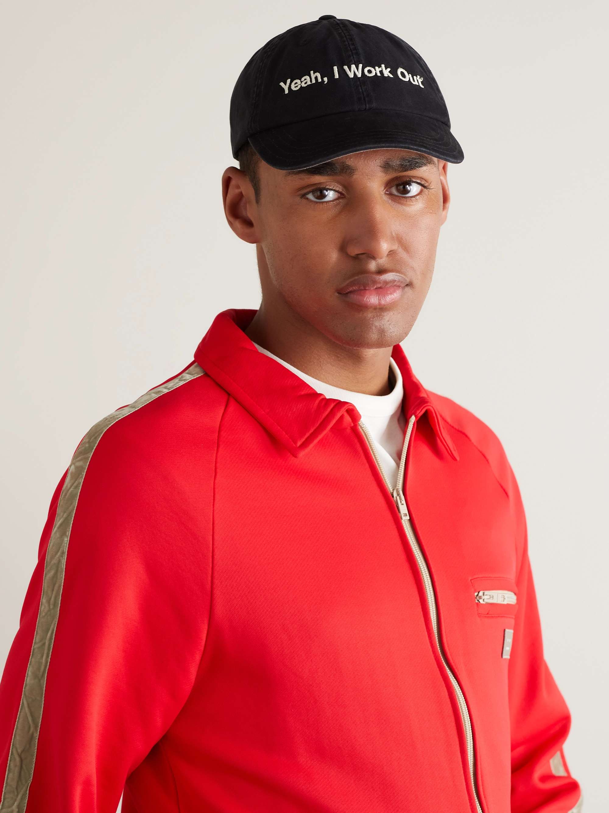 Y,IWO Logo-Embroidered Cotton-Drill Baseball Cap