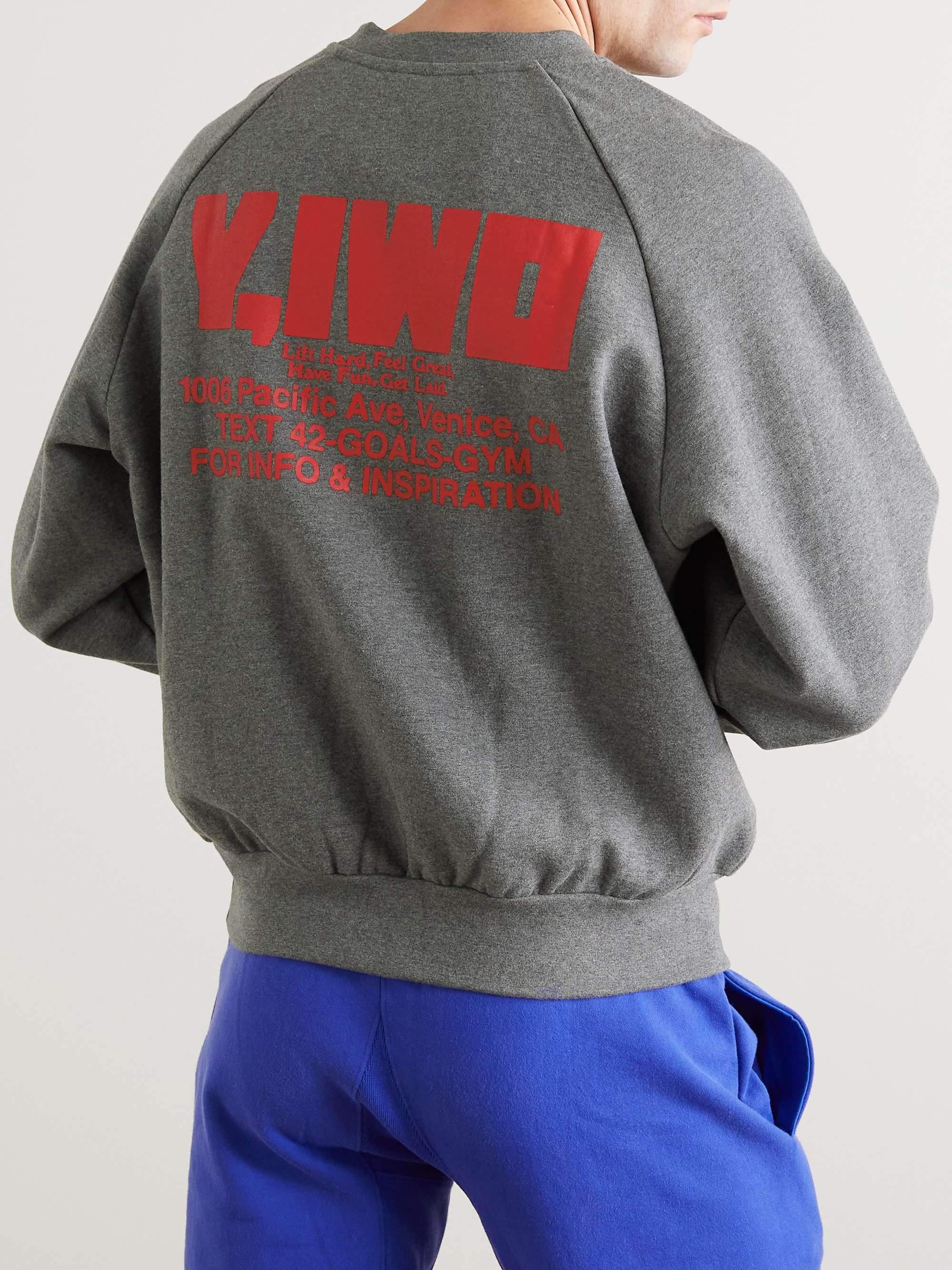 Y,IWO Logo-Print Cotton-Jersey Sweatshirt