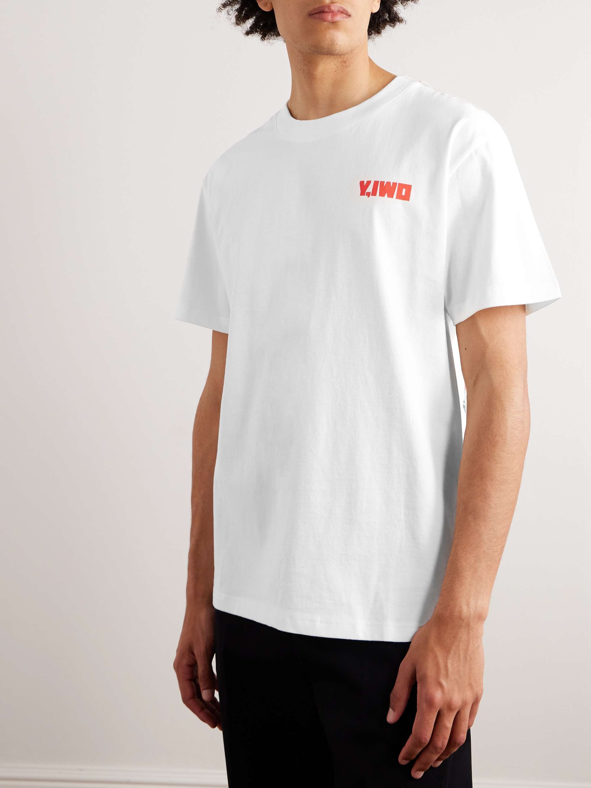 Y,IWO Logo-Print Cotton-Jersey T-Shirt