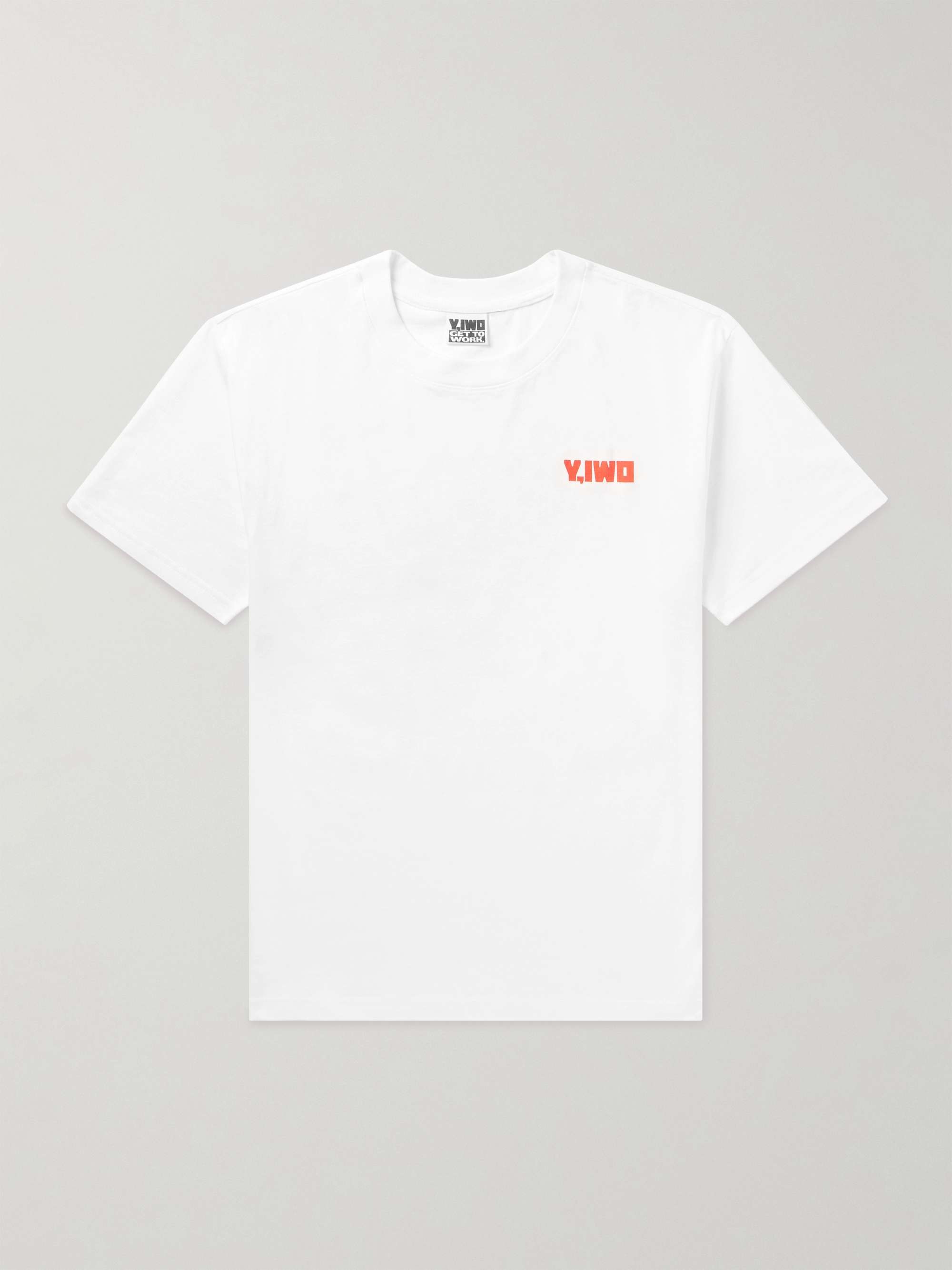 Y,IWO Logo-Print Cotton-Jersey T-Shirt for Men | MR PORTER