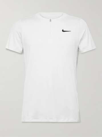 Men's L Slim Nike Court Dri-FIT Slam Tennis Top Crew Neck Shirt